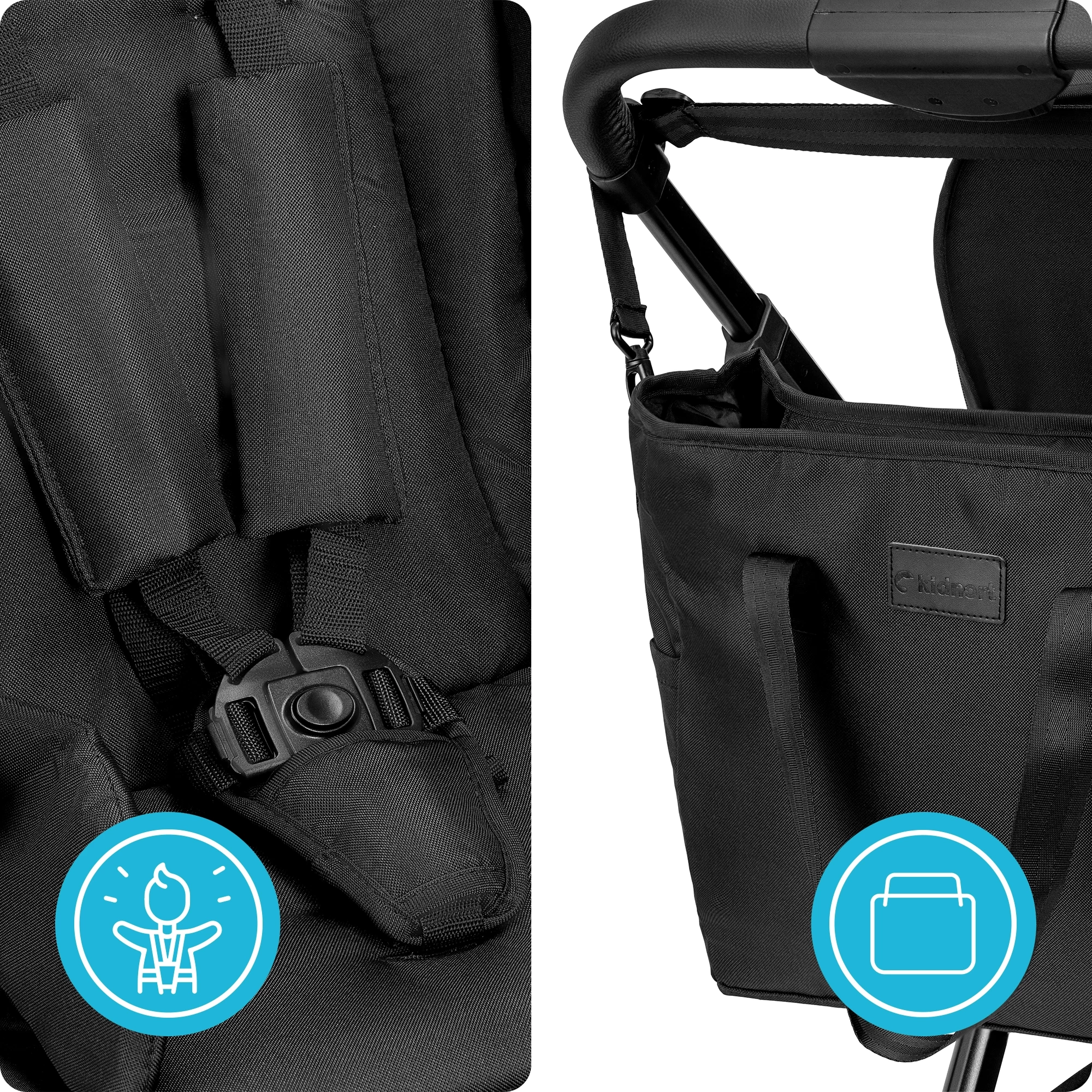 7Wózek spacerowy Älskar Czarny