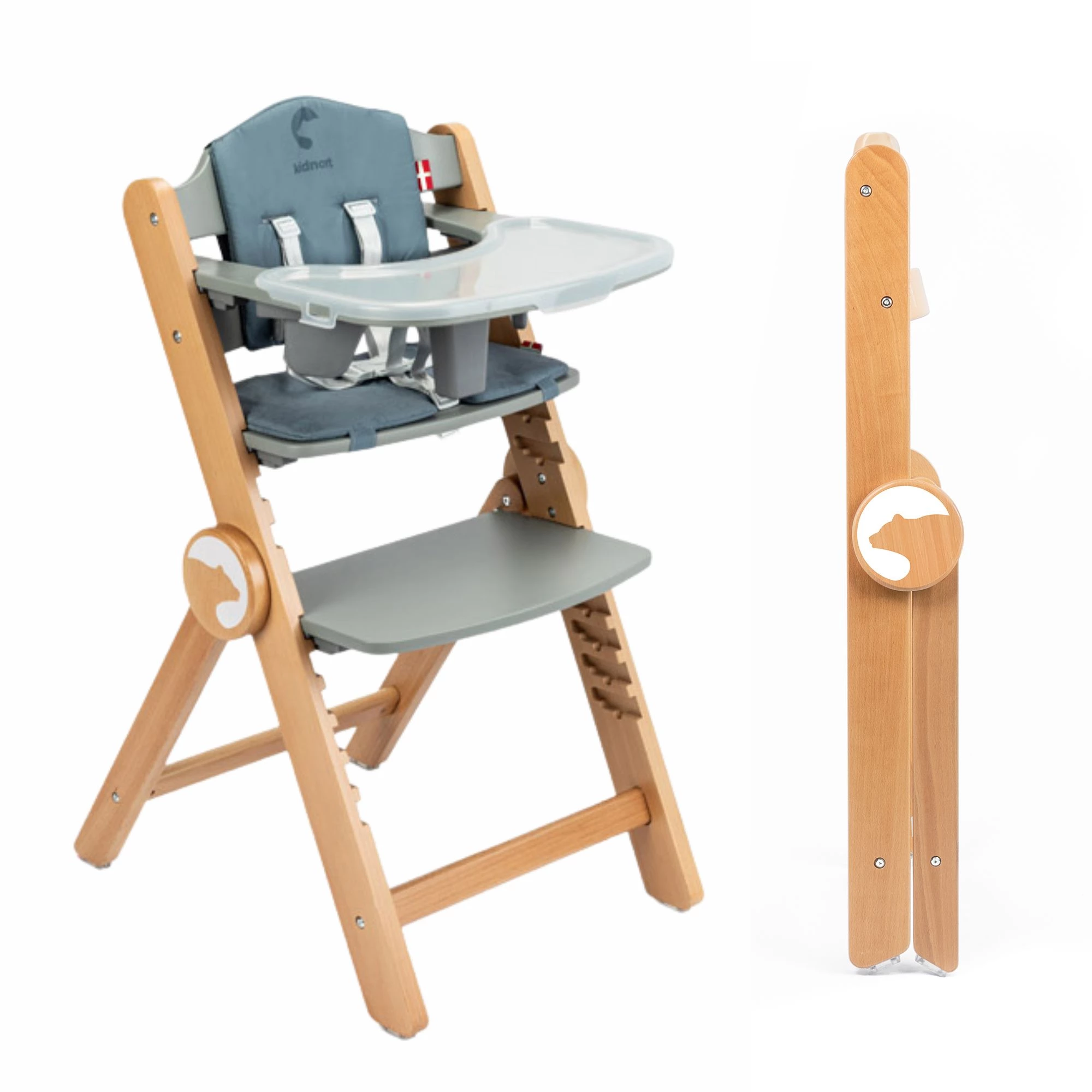 Krzesełko do karmienia Drömmer Unique Cloud Grey - Szary