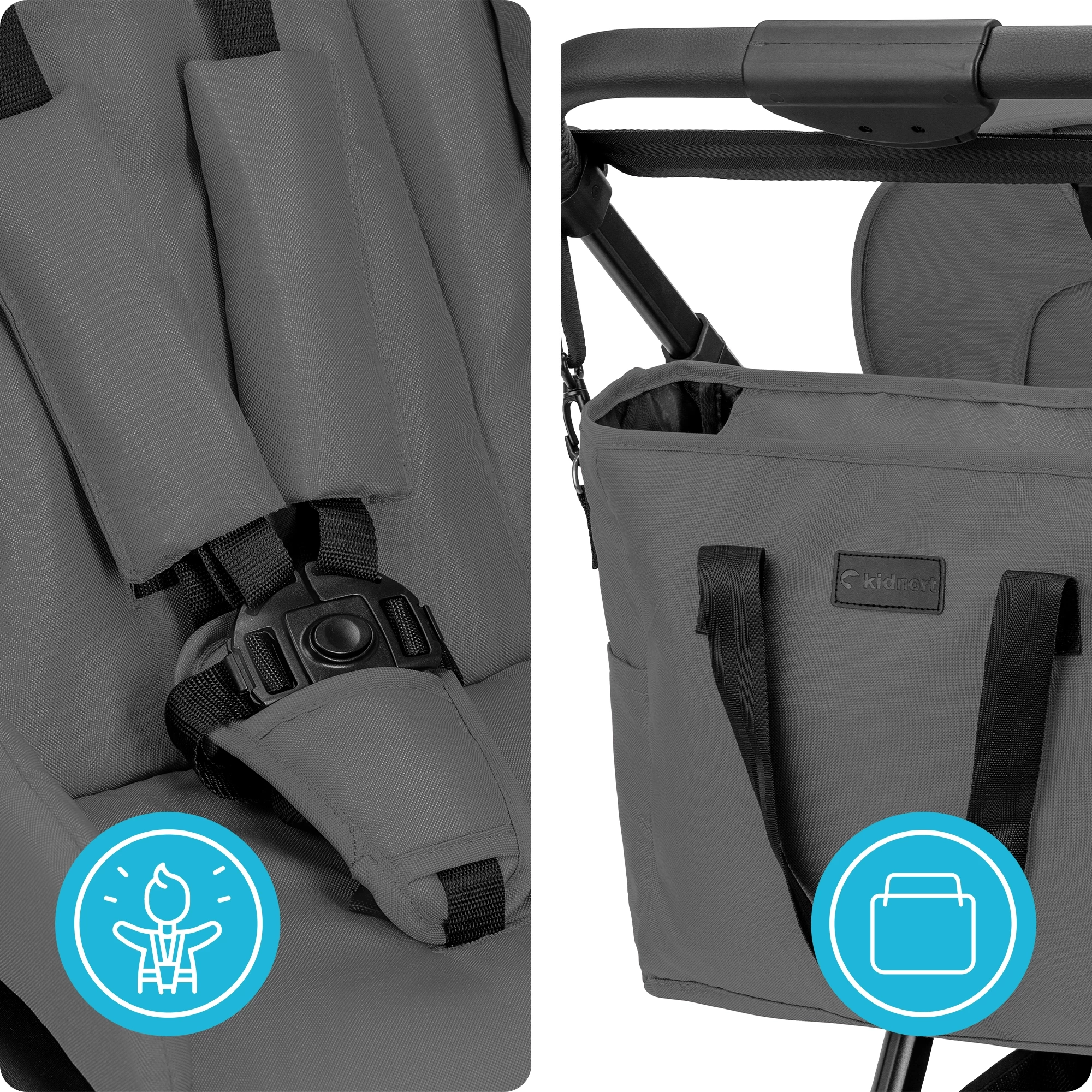 7Wózek spacerowy Älskar Szary