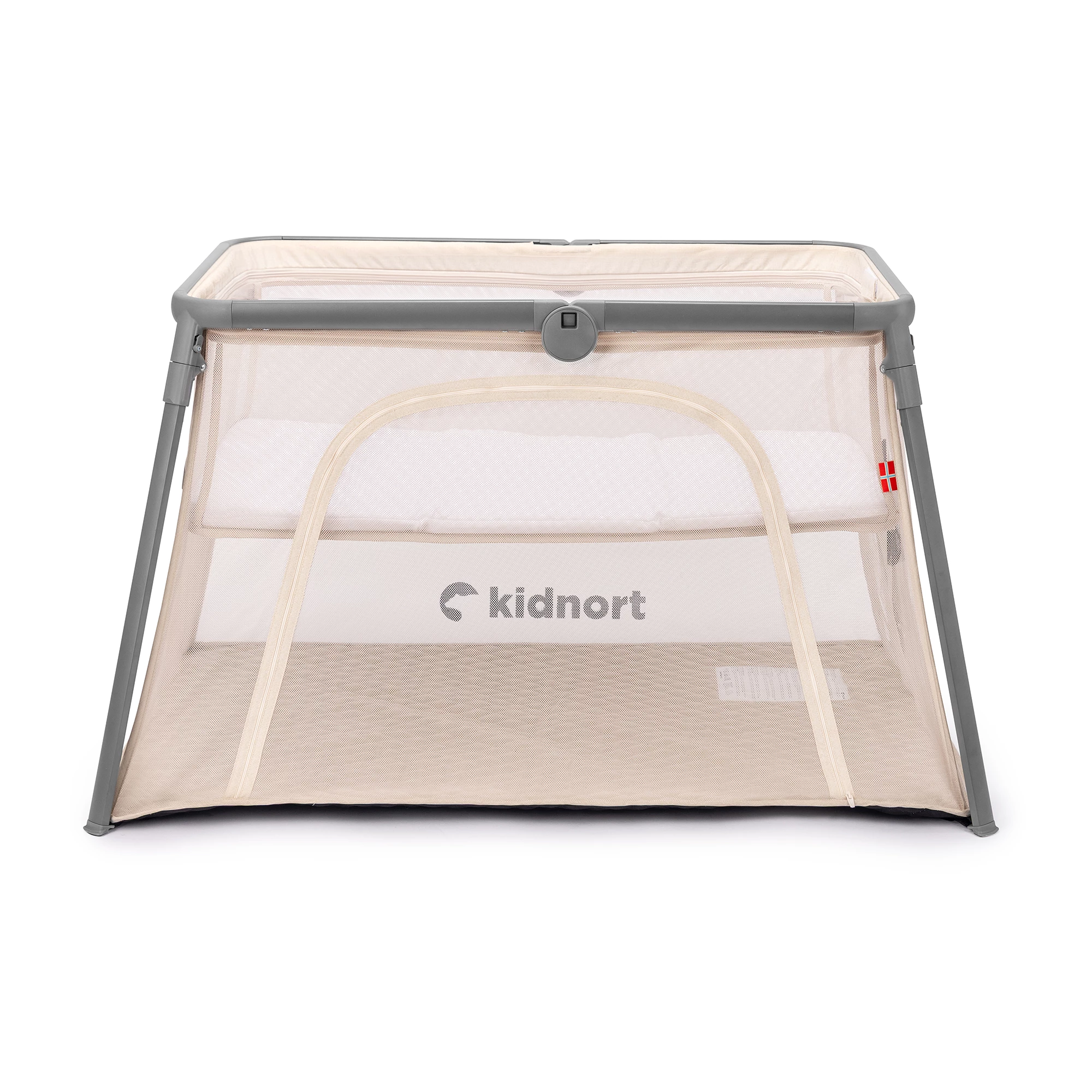 2Łóżeczko turystyczne 2w1 Bleke Unique Beżowe