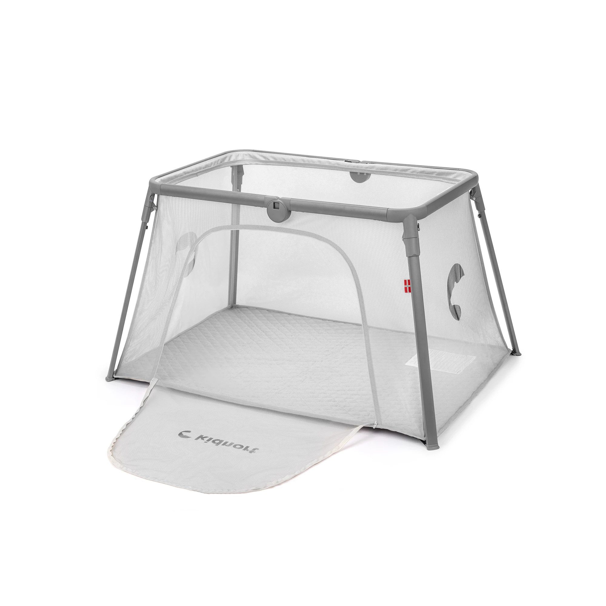 4Łóżeczko turystyczne 2w1 Bleke Unique Szare