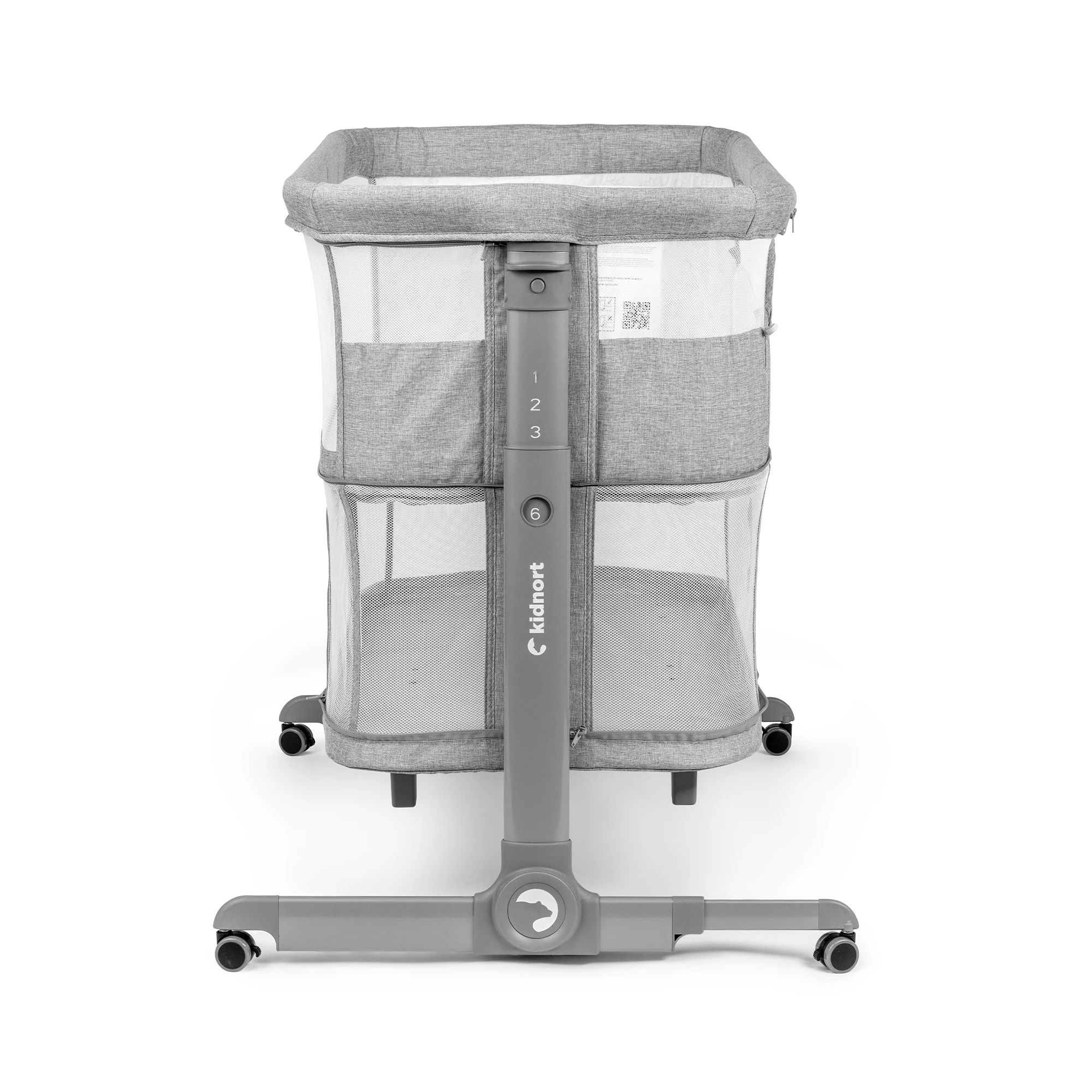 3Łóżeczko wielofunkcyjne, dostawne, 3w1 Snäckskal Unique Szare