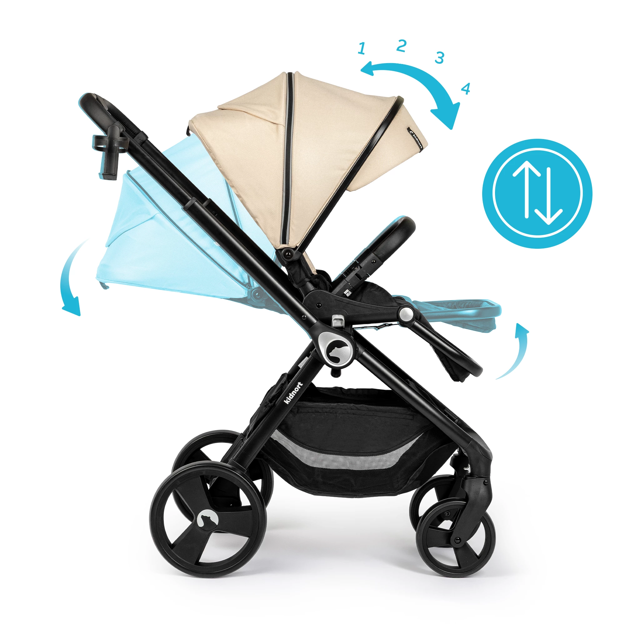 10Wózek wielofunkcyjny 2w1 Isbjörn x Sove Summer Sand