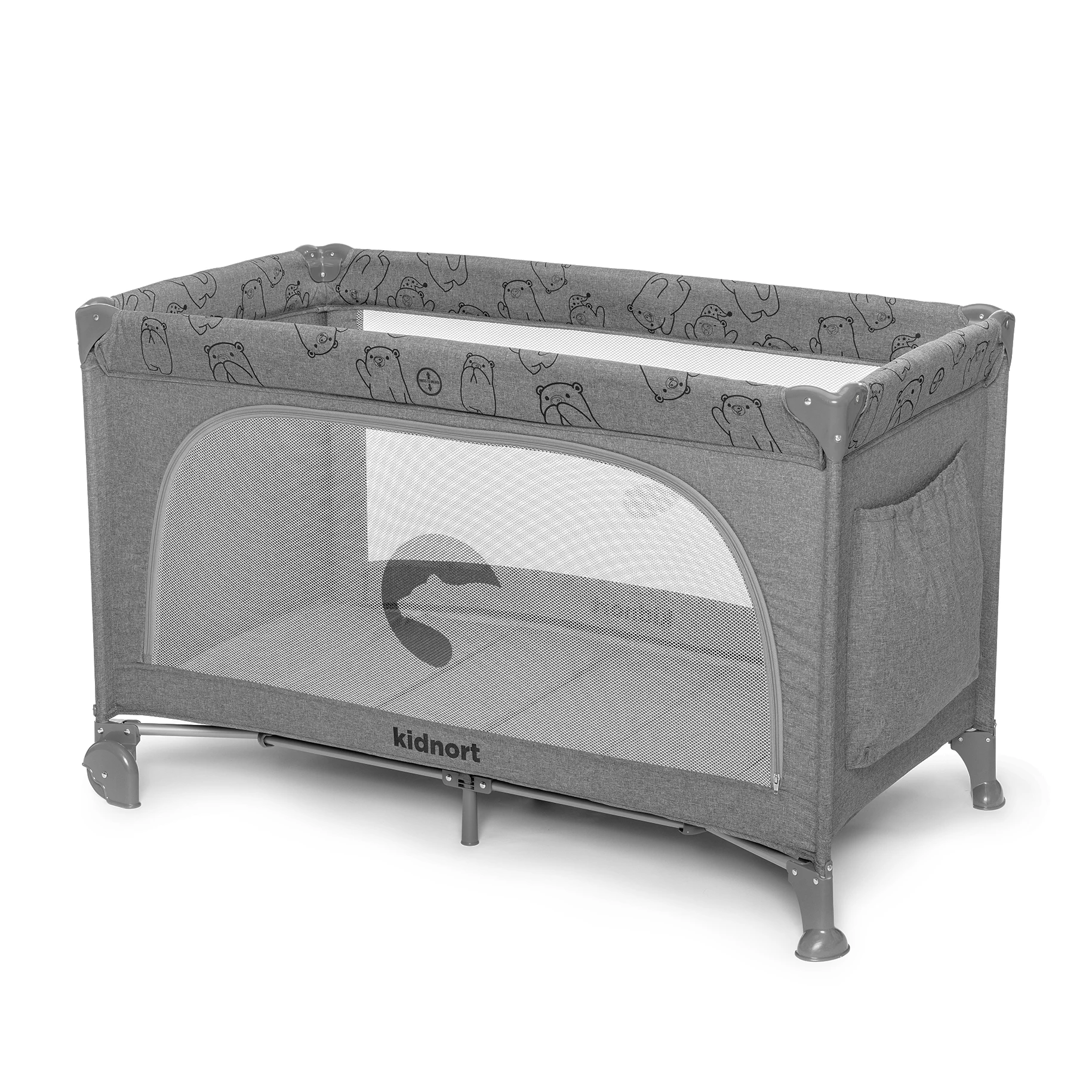 Łóżeczko turystyczne Ihålig jasnoszare