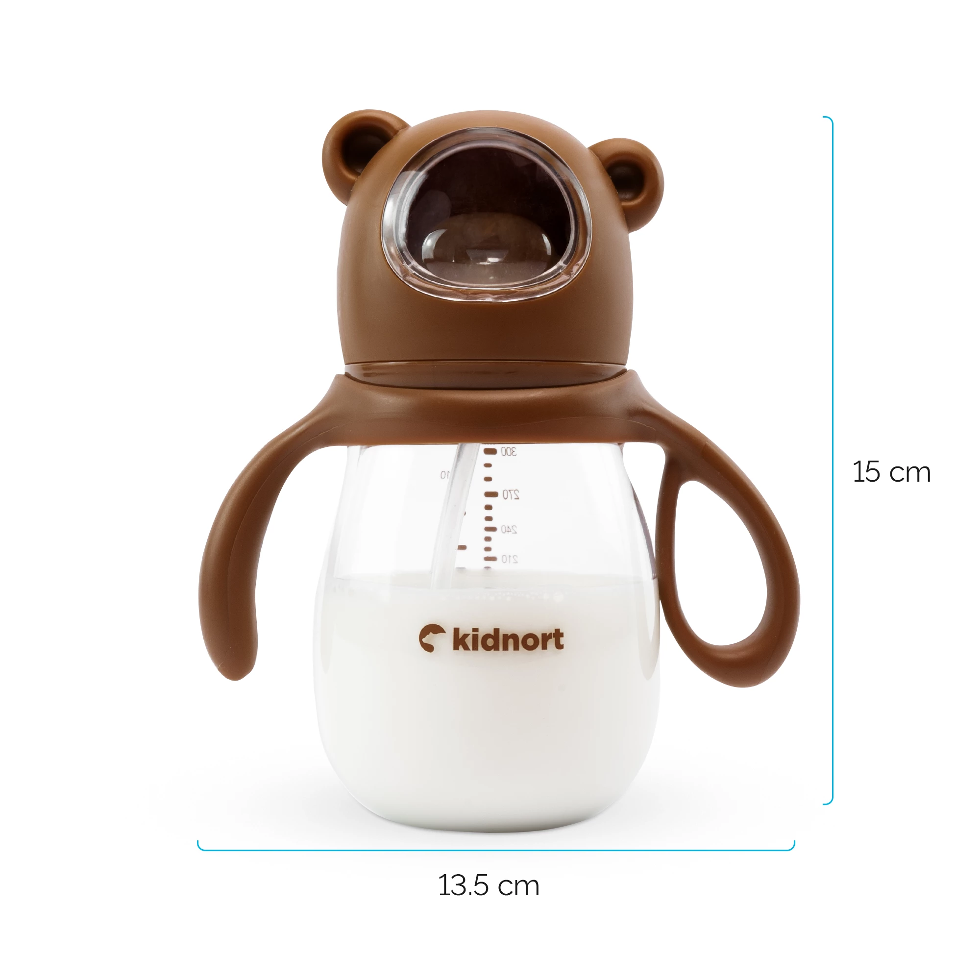 5Butelka do karmienia 300ml Jordbaer różowa,  od 6M+