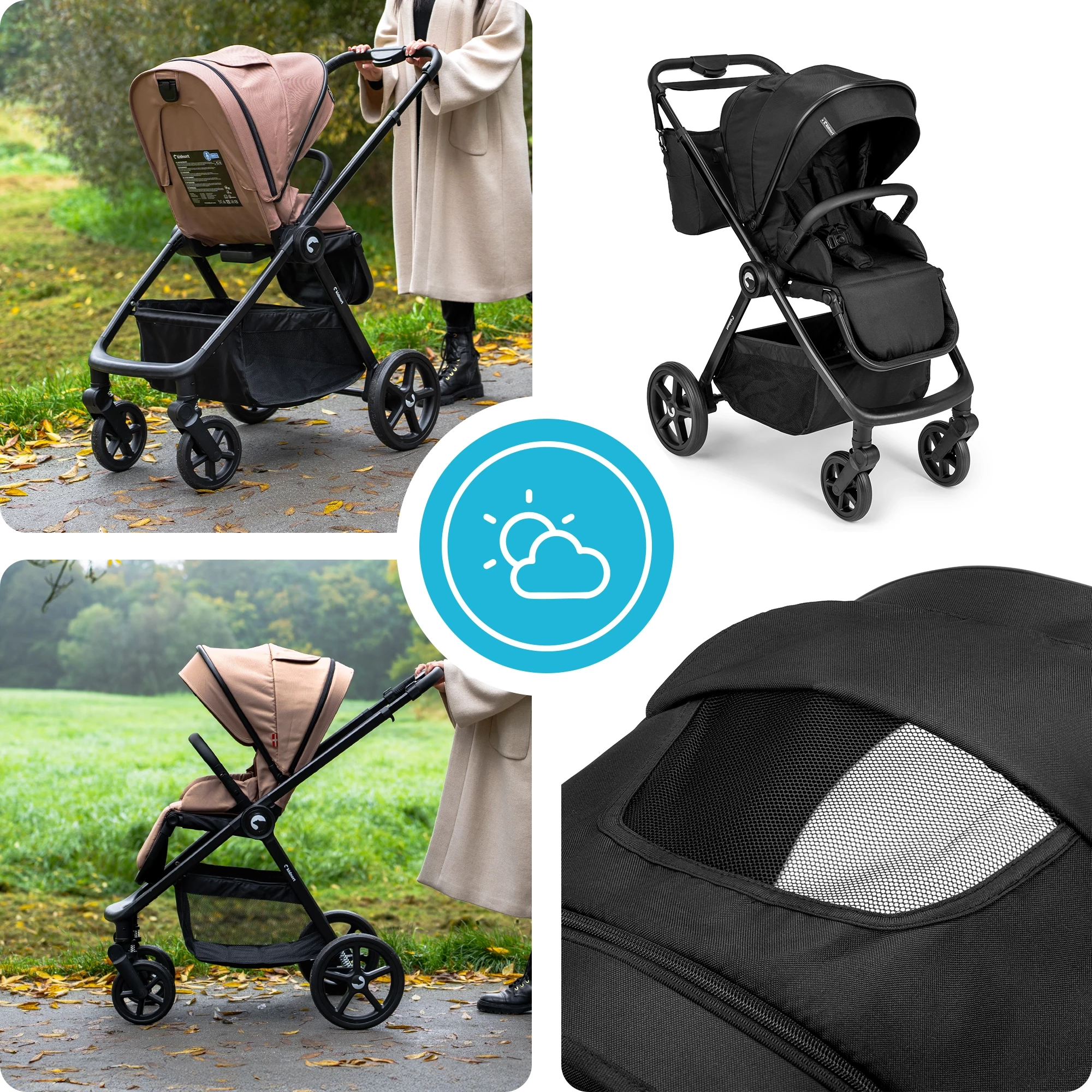 9Wózek spacerowy Älskar Czarny