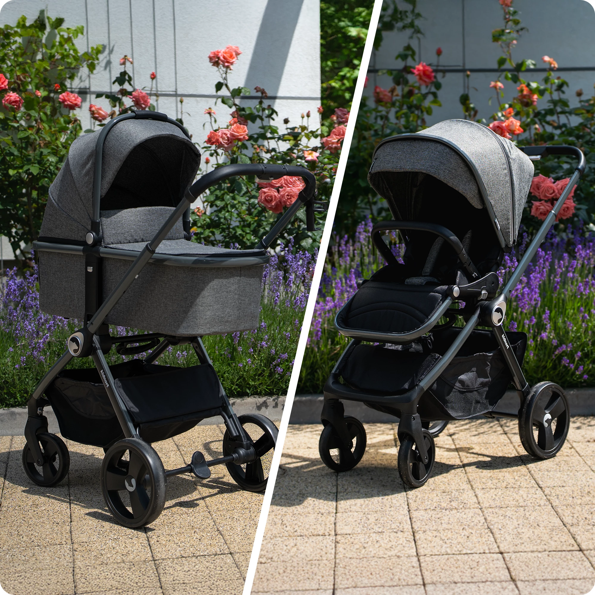 1Wózek wielofunkcyjny 2w1 Isbjörn x Sove Summer Sand