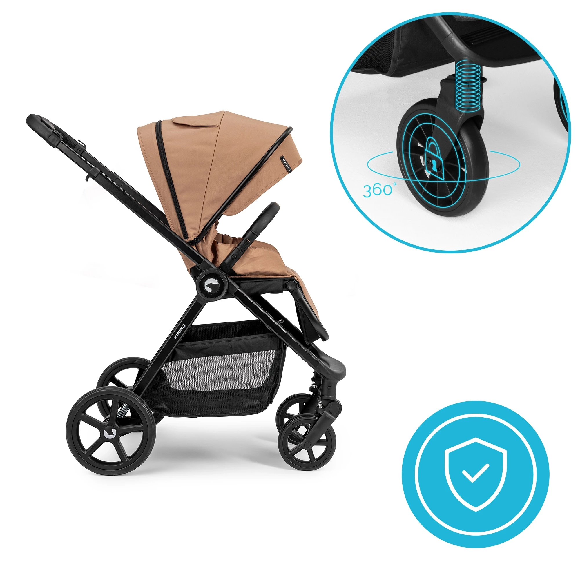 4Wózek wielofunkcyjny Älskar 2w1 spacerówka + gondola mokka