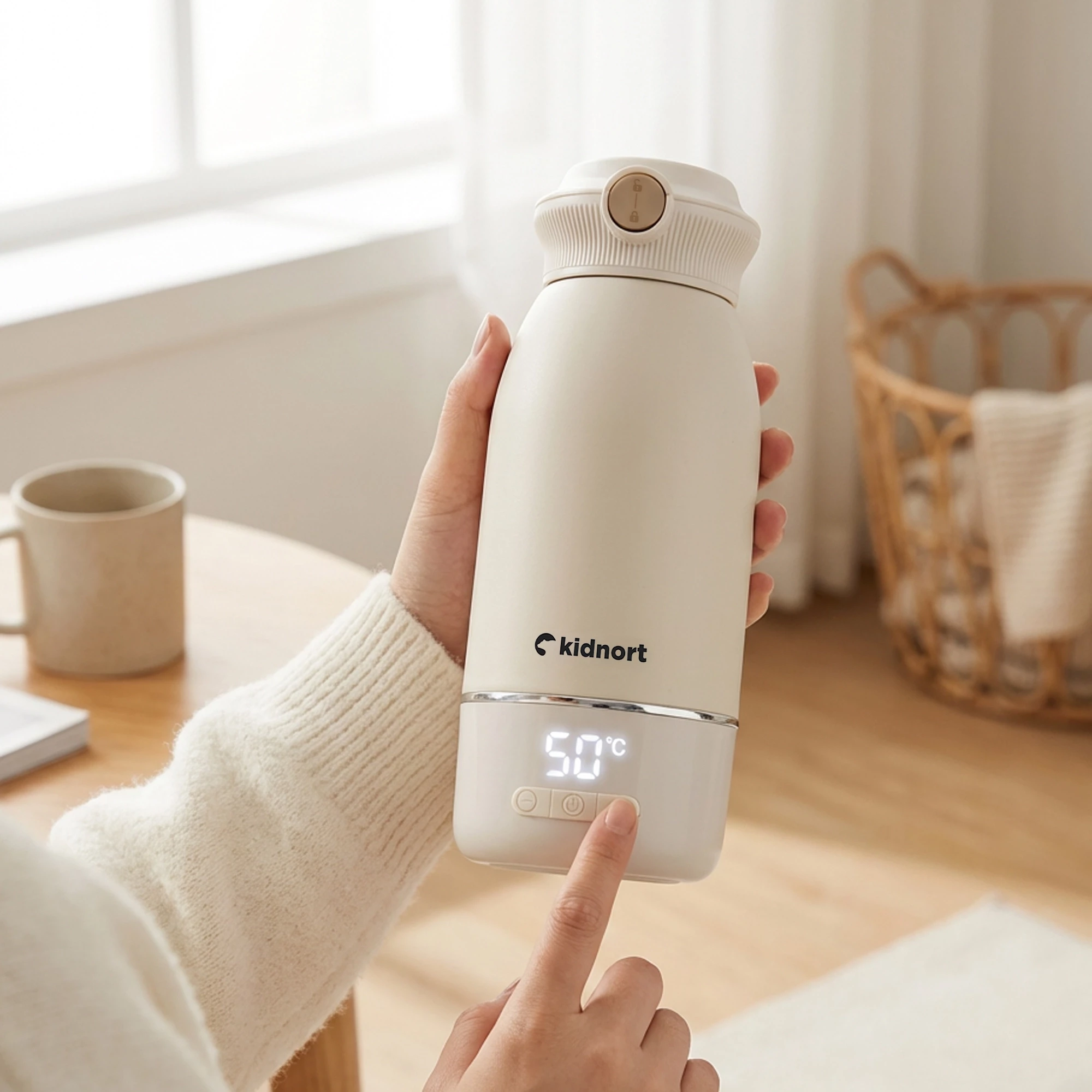 1Przenośny podgrzewacz do mleka Sjolove