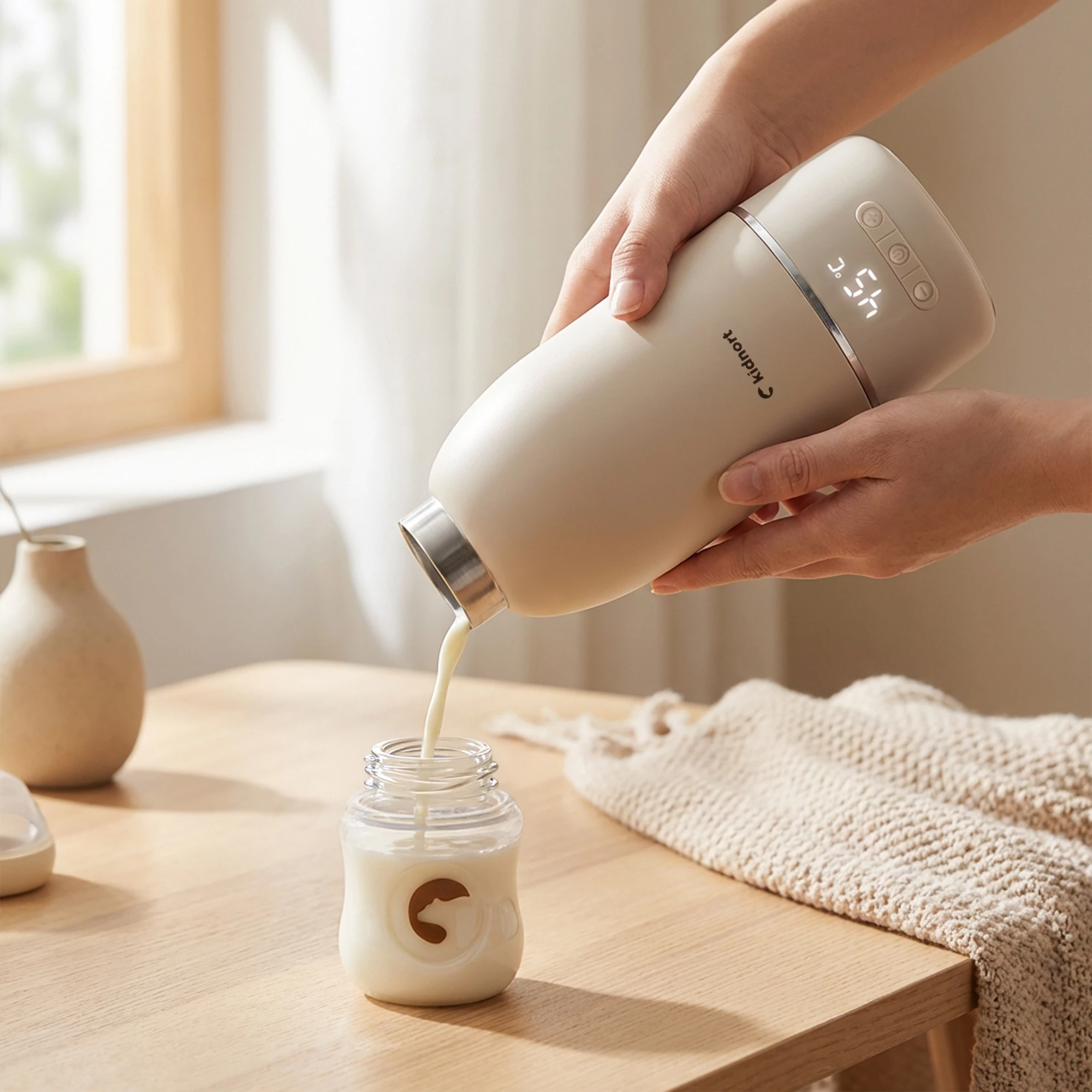 4Przenośny podgrzewacz do mleka Sjolove