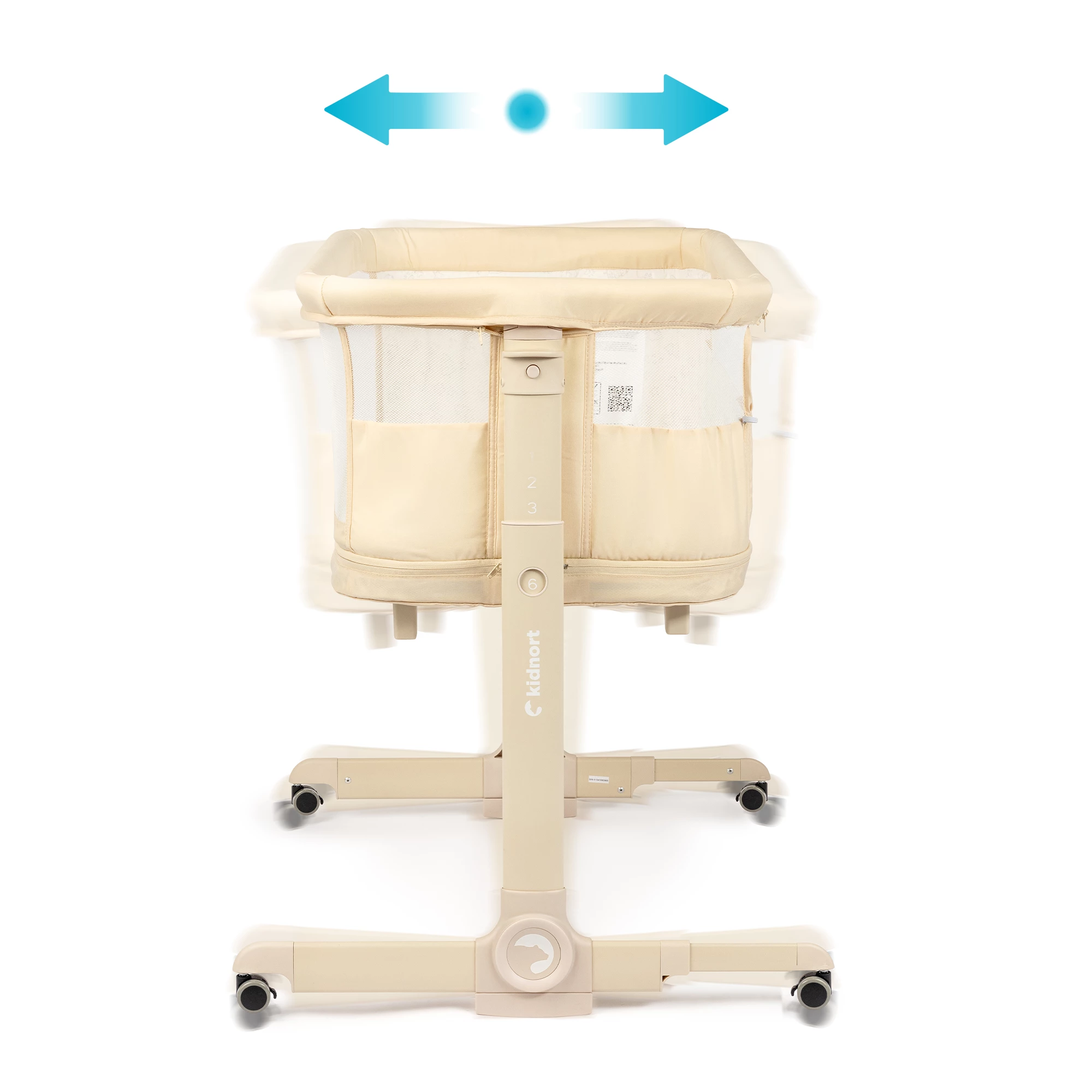 10Łóżeczko wielofunkcyjne, dostawne, 3w1 Snäckskal Unique Beżowe