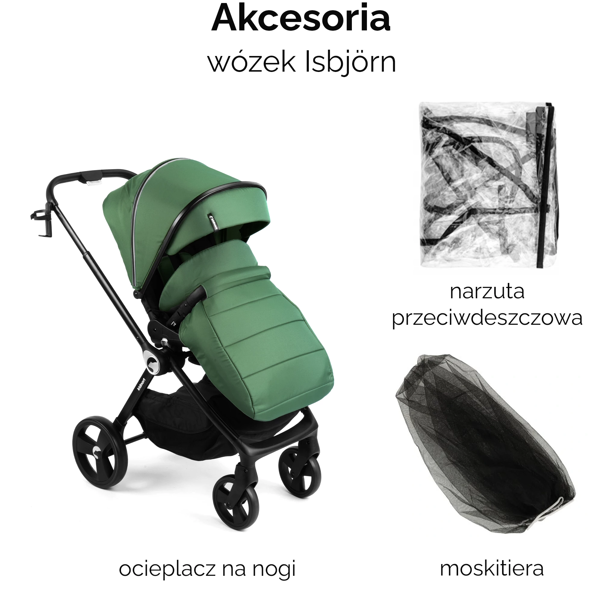 13Wózek spacerowy Isbjörn Zielony