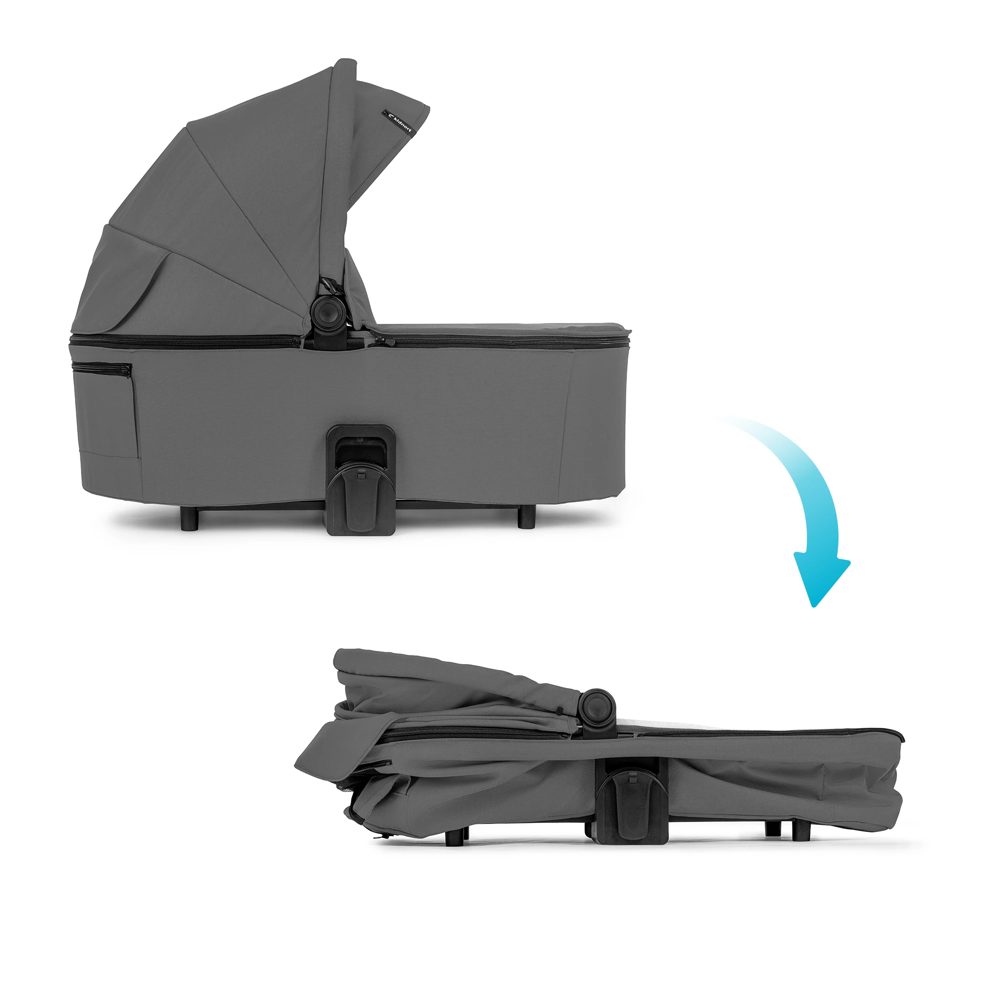 13Wózek wielofunkcyjny Älskar 2w1 spacerówka + gondola szara