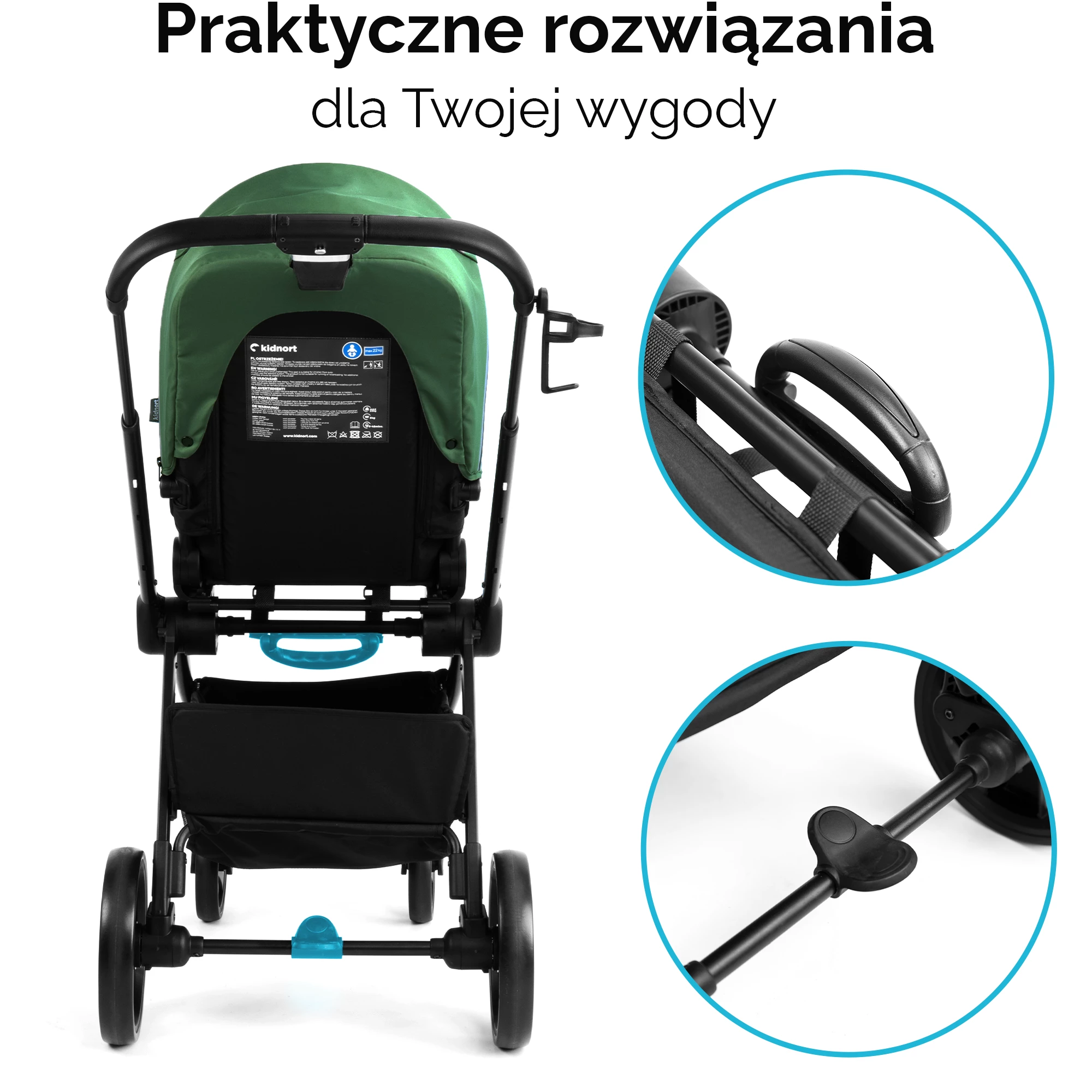 11Wózek spacerowy Isbjörn Zielony