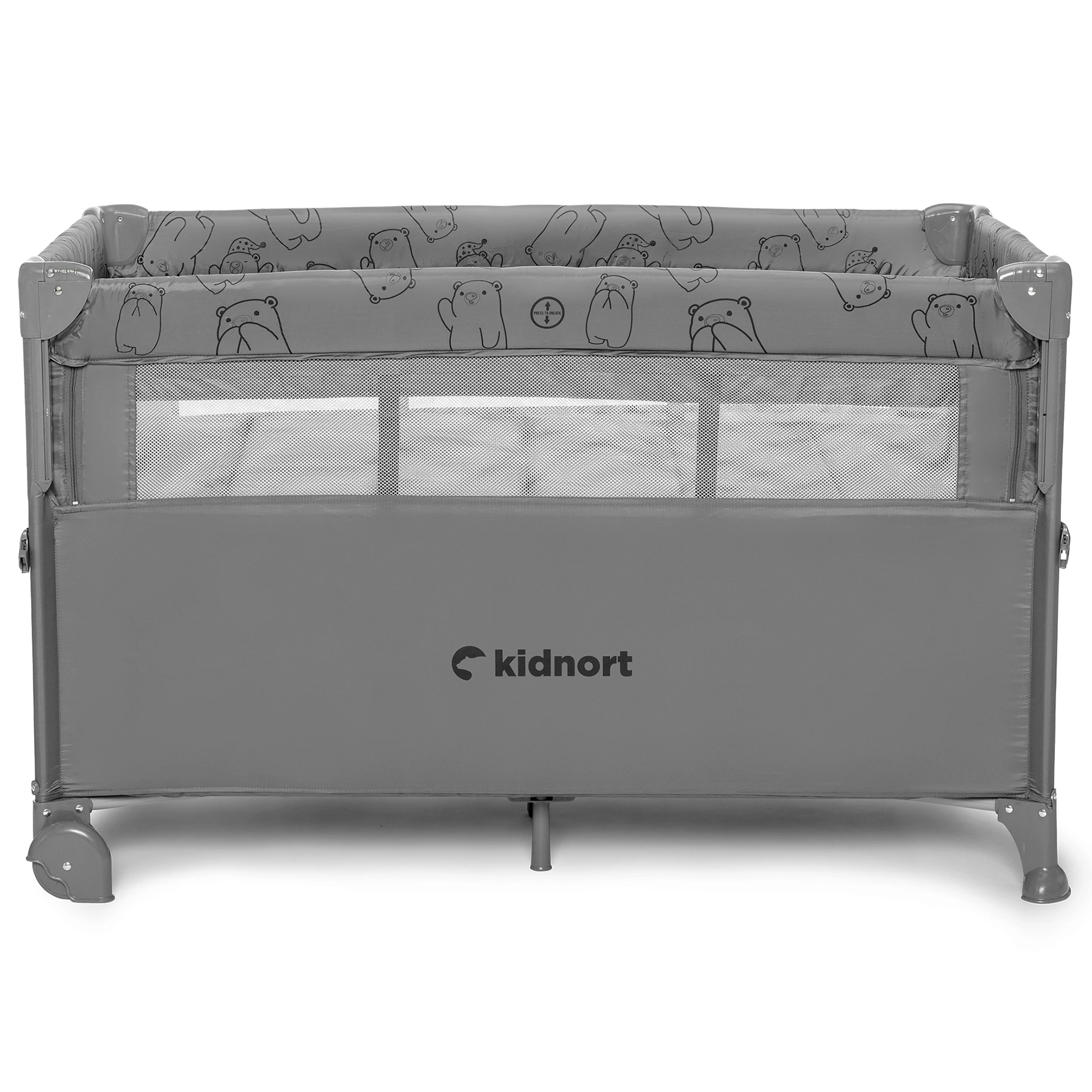 8Łóżeczko turystyczne Näste jasnoszare