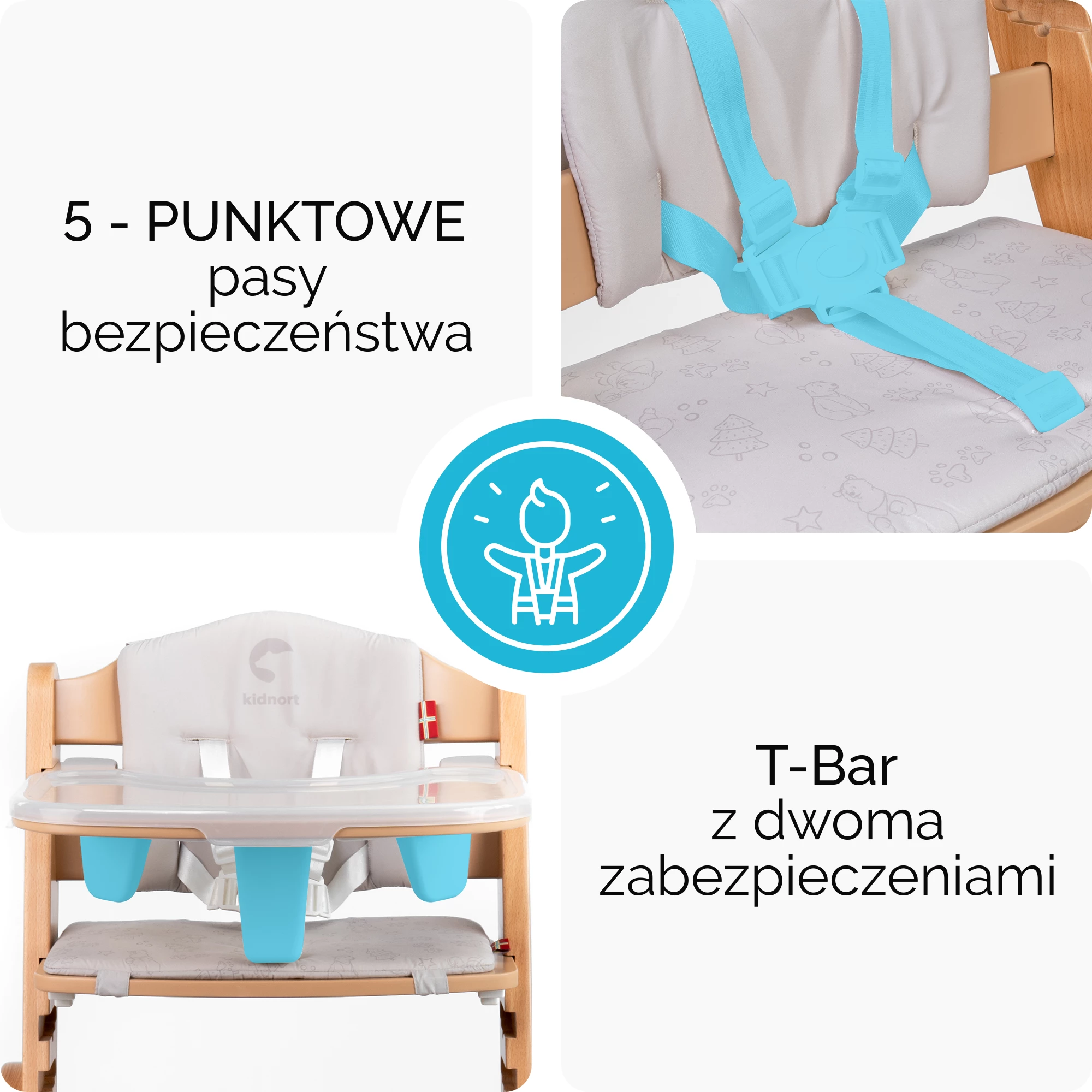 4Krzesełko do karmienia Drömmer Unique Dusty Brown - Brązowy