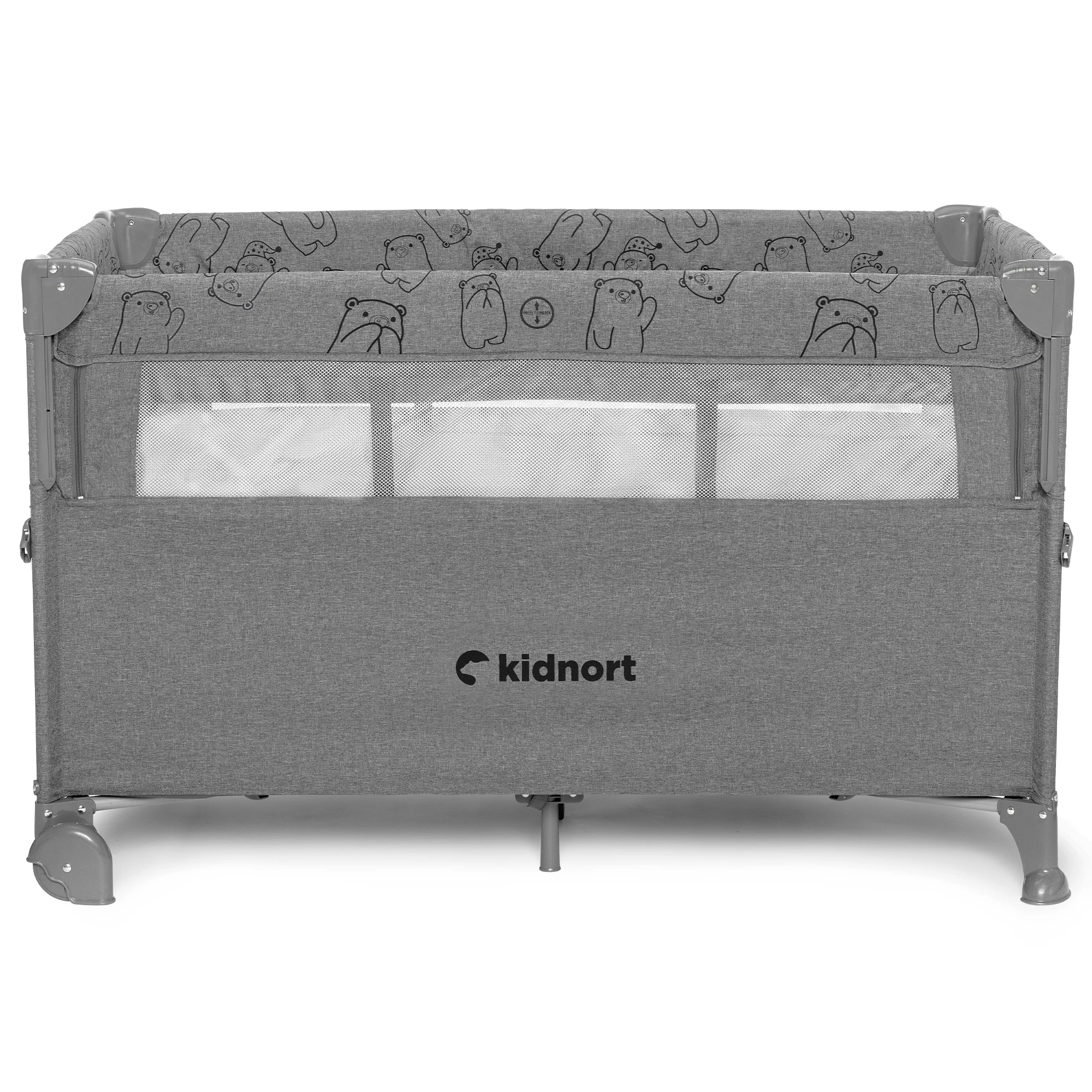 9Łóżeczko turystyczne Livsmiljö jasnoszare