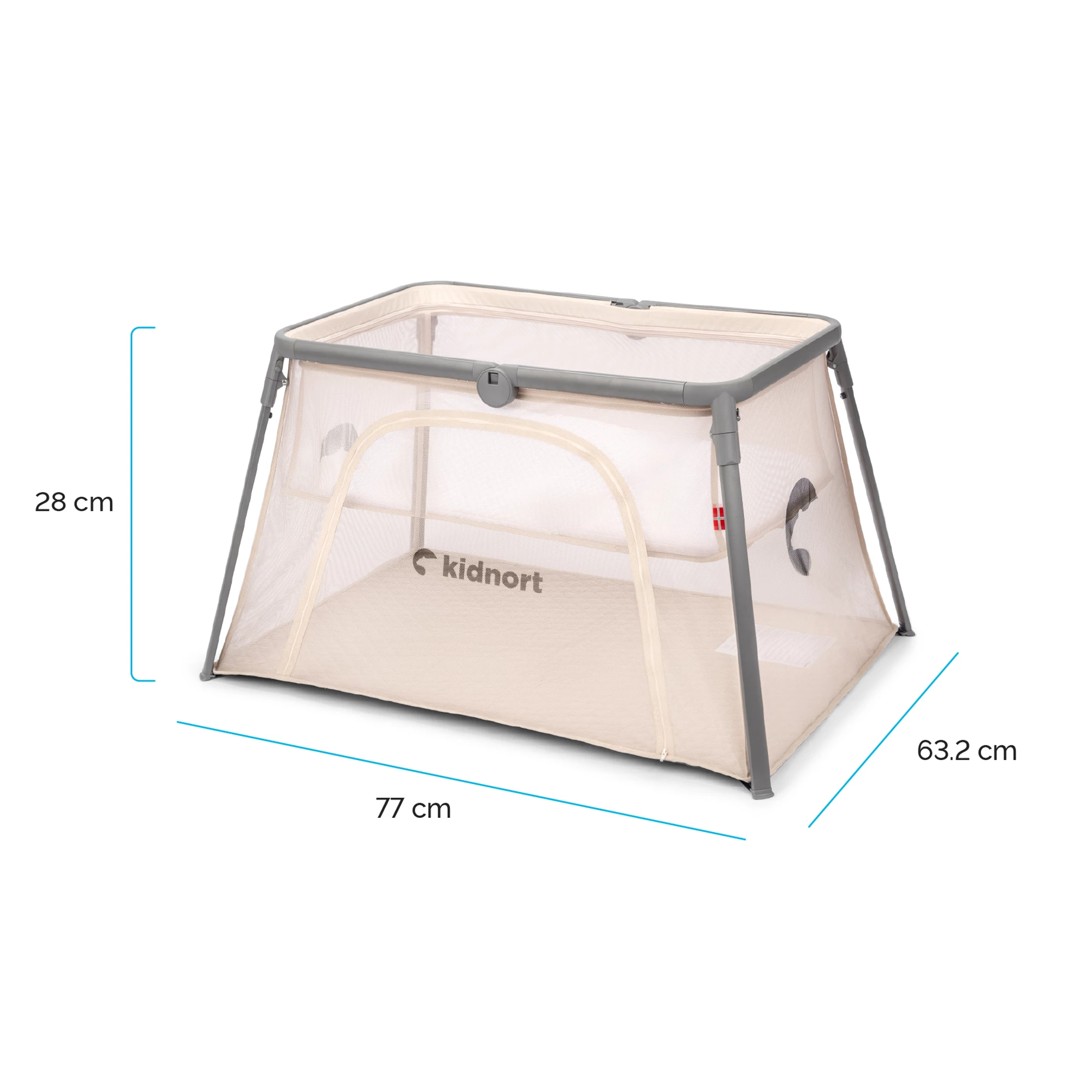 10Łóżeczko turystyczne 2w1 Bleke Unique Beżowe