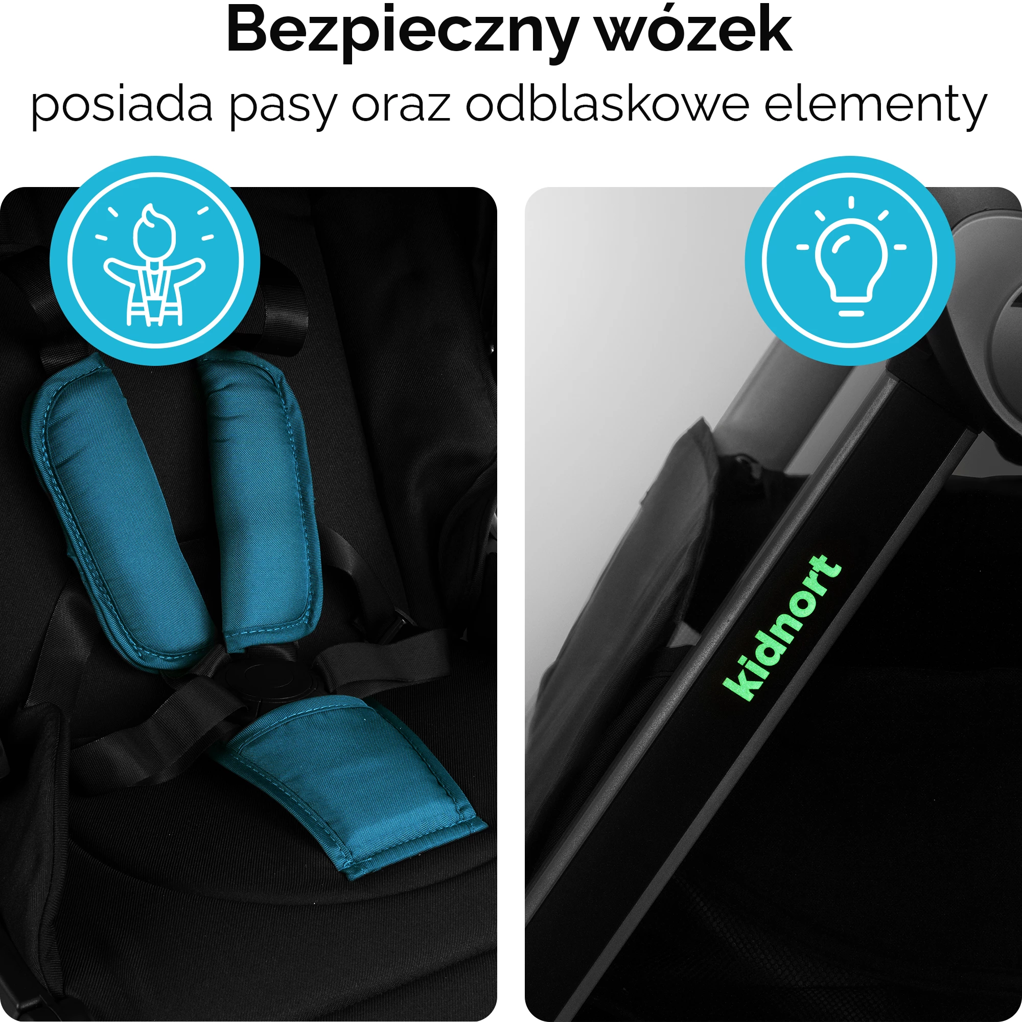 8Wózek spacerowy Isbjörn Niebieski
