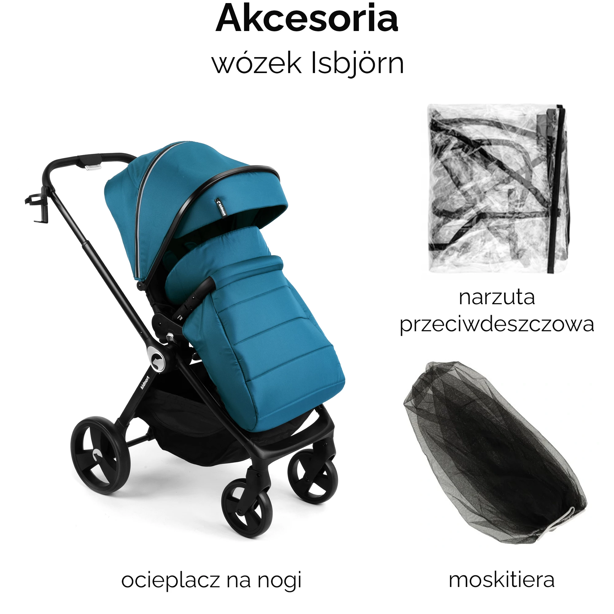 14Wózek wielofunkcyjny 2w1 Isbjörn x Sove Niebieski
