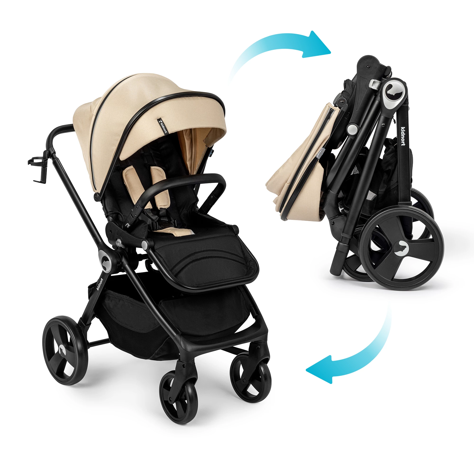 13Wózek wielofunkcyjny 2w1 Isbjörn x Sove Summer Sand