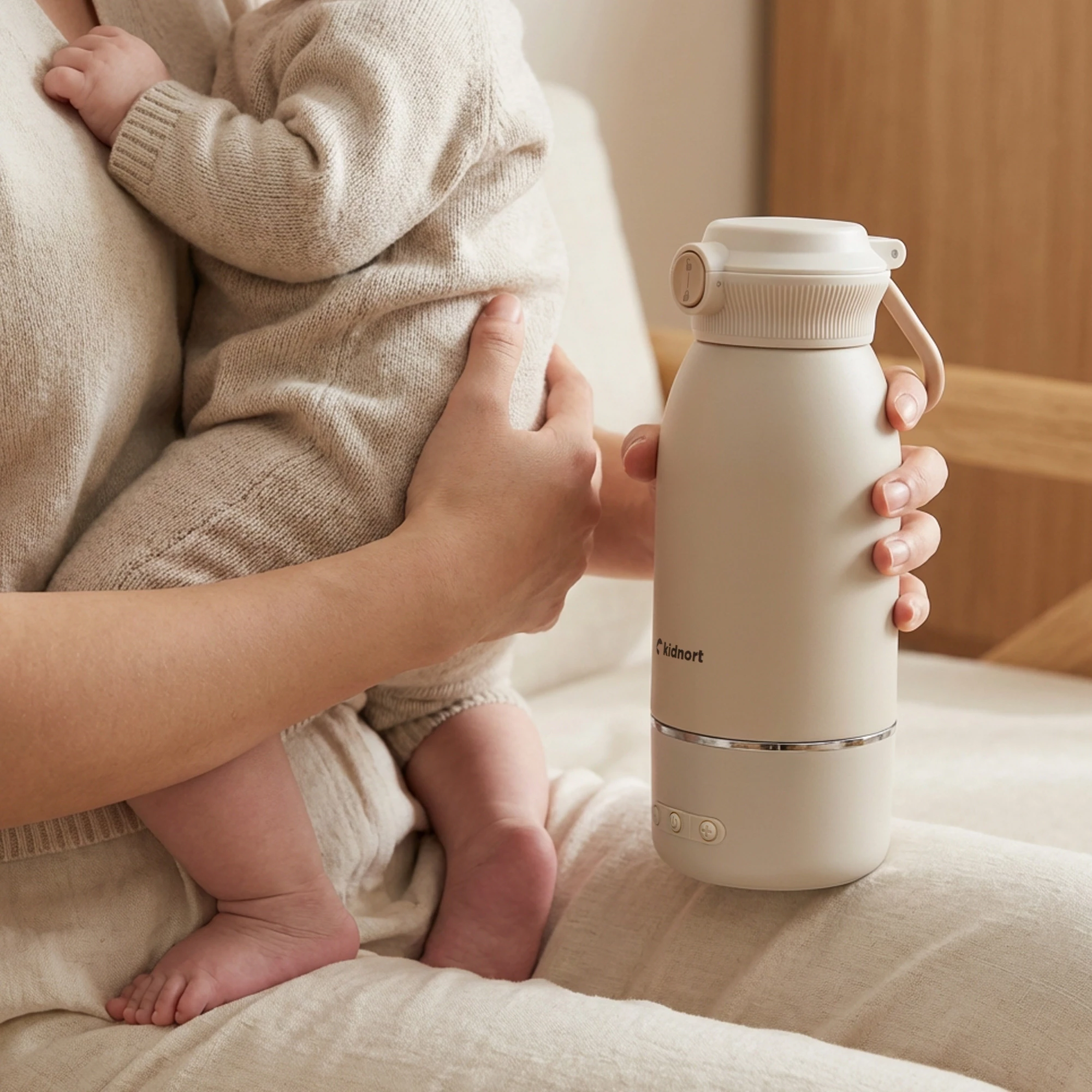 11Przenośny podgrzewacz do mleka Sjolove