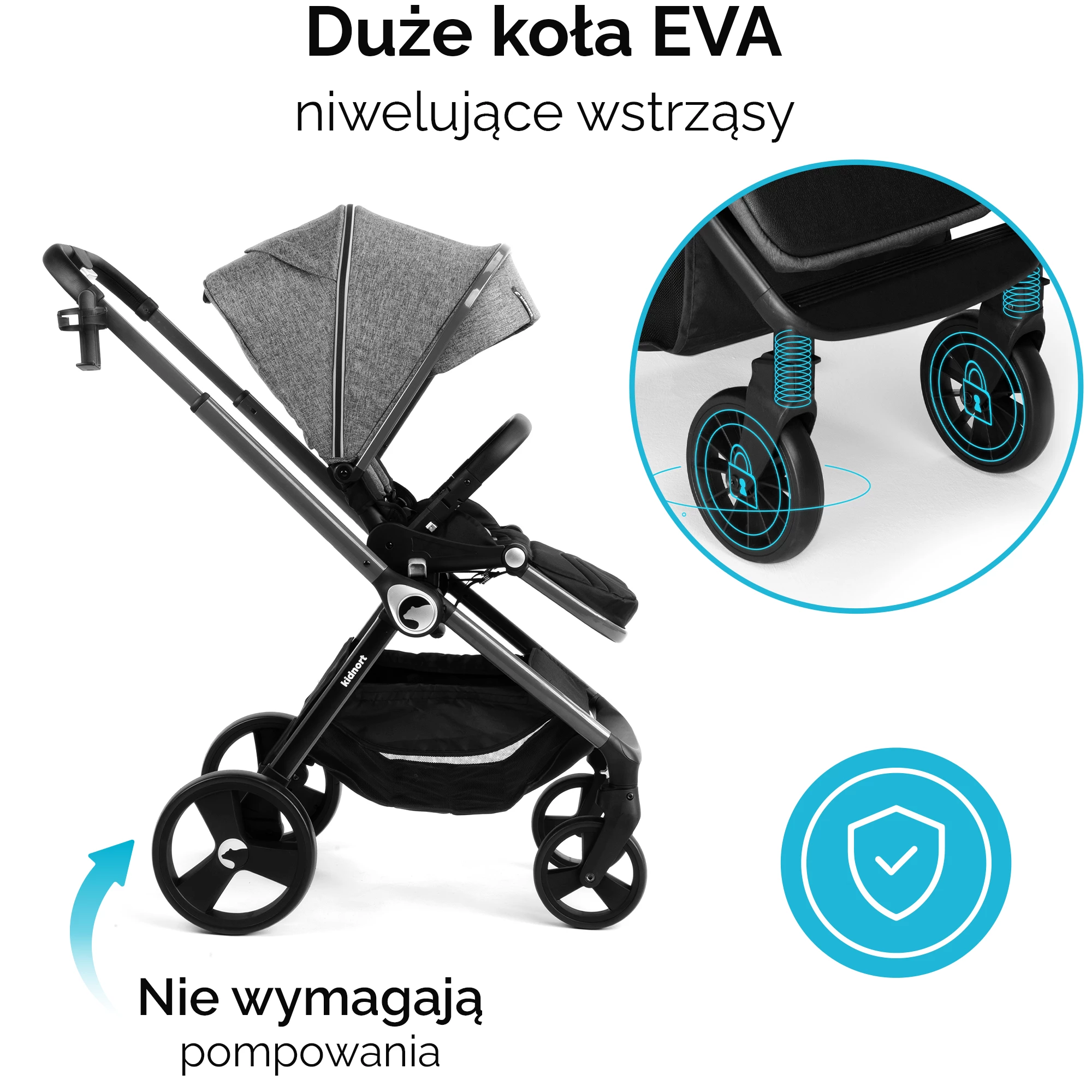 5Wózek spacerowy Isbjörn Szary melanż