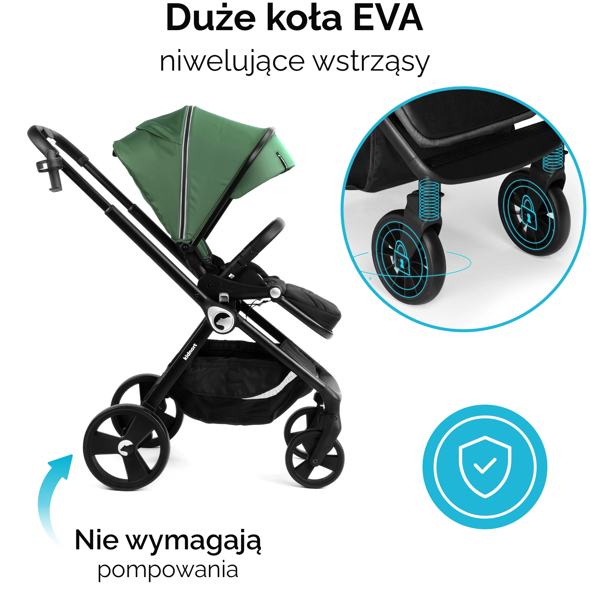 5Wózek spacerowy Isbjörn Zielony
