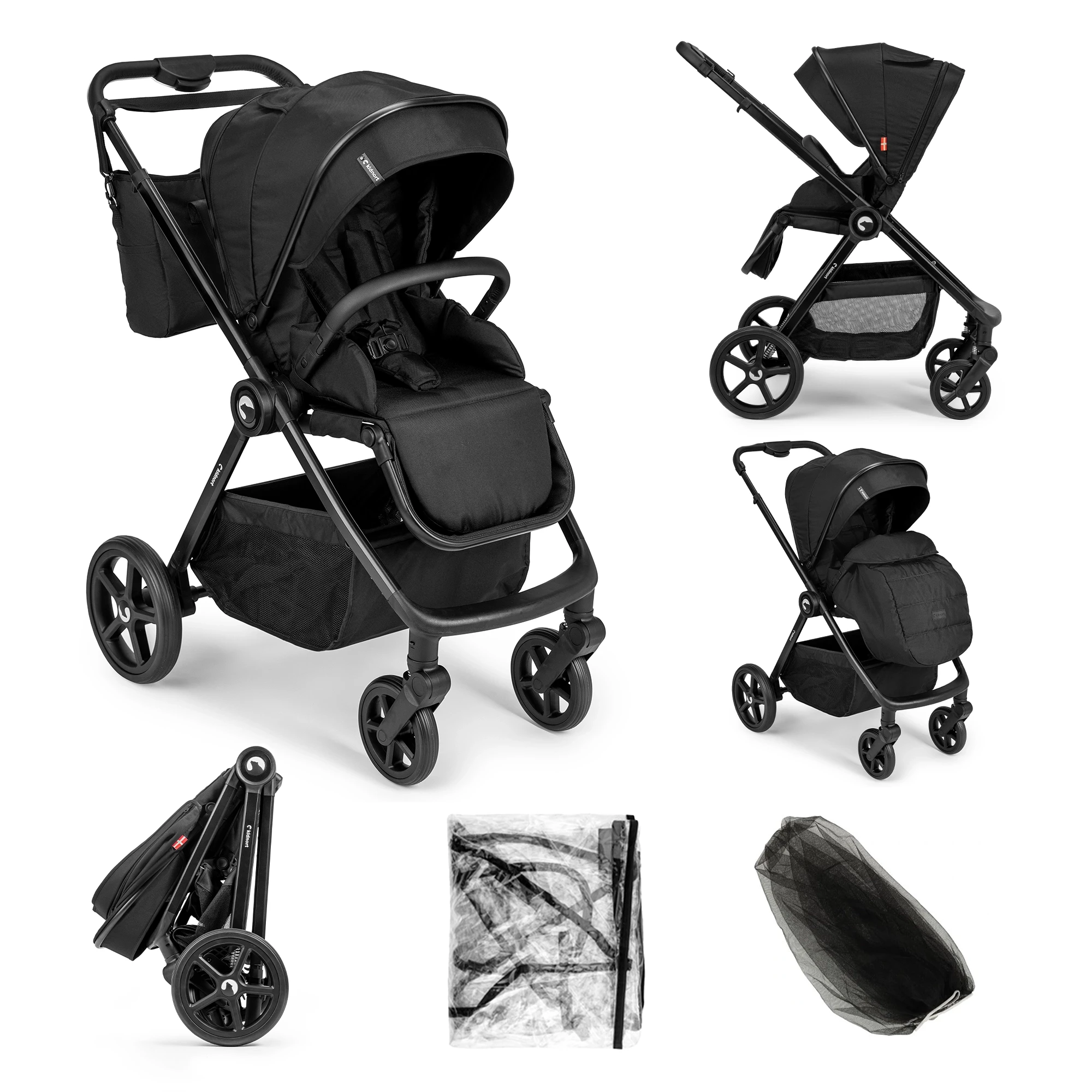 Wózek spacerowy Älskar Czarny