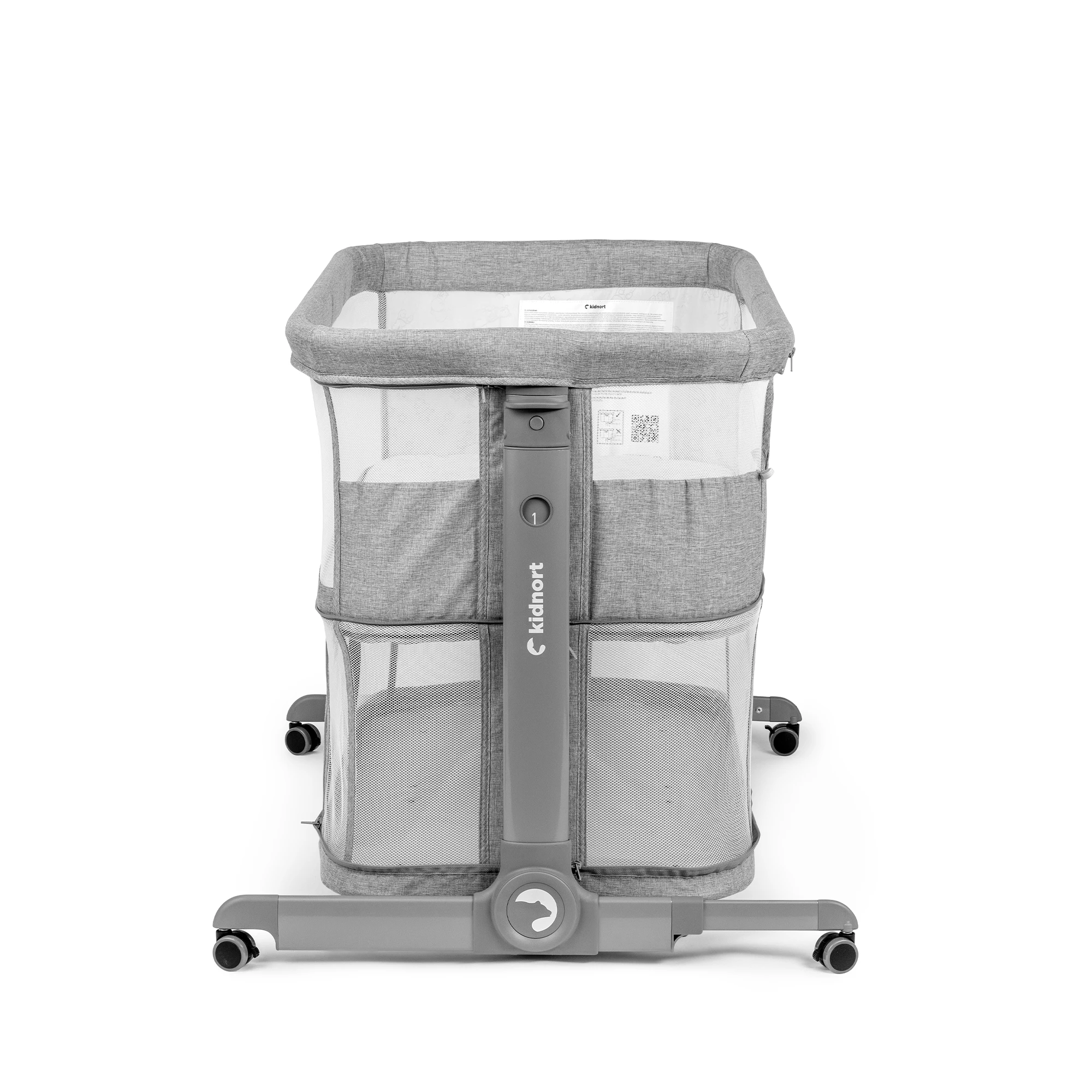 4Łóżeczko wielofunkcyjne, dostawne, 3w1 Snäckskal Unique Szare