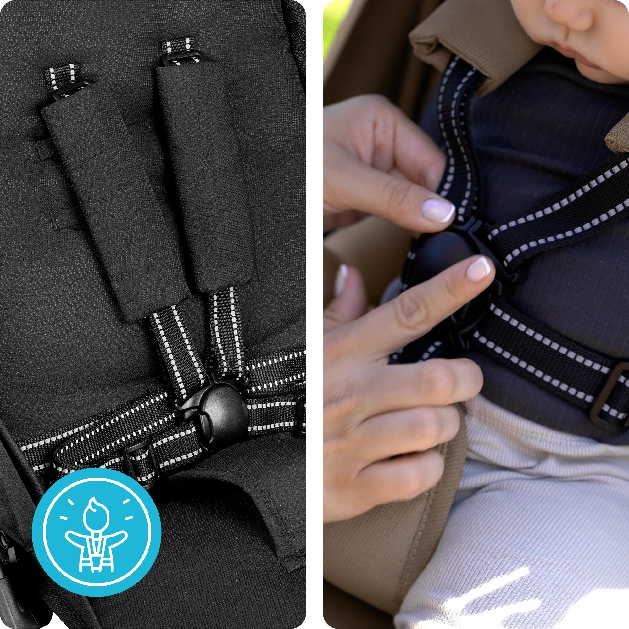 5Wózek spacerowy Sjøoter czarny