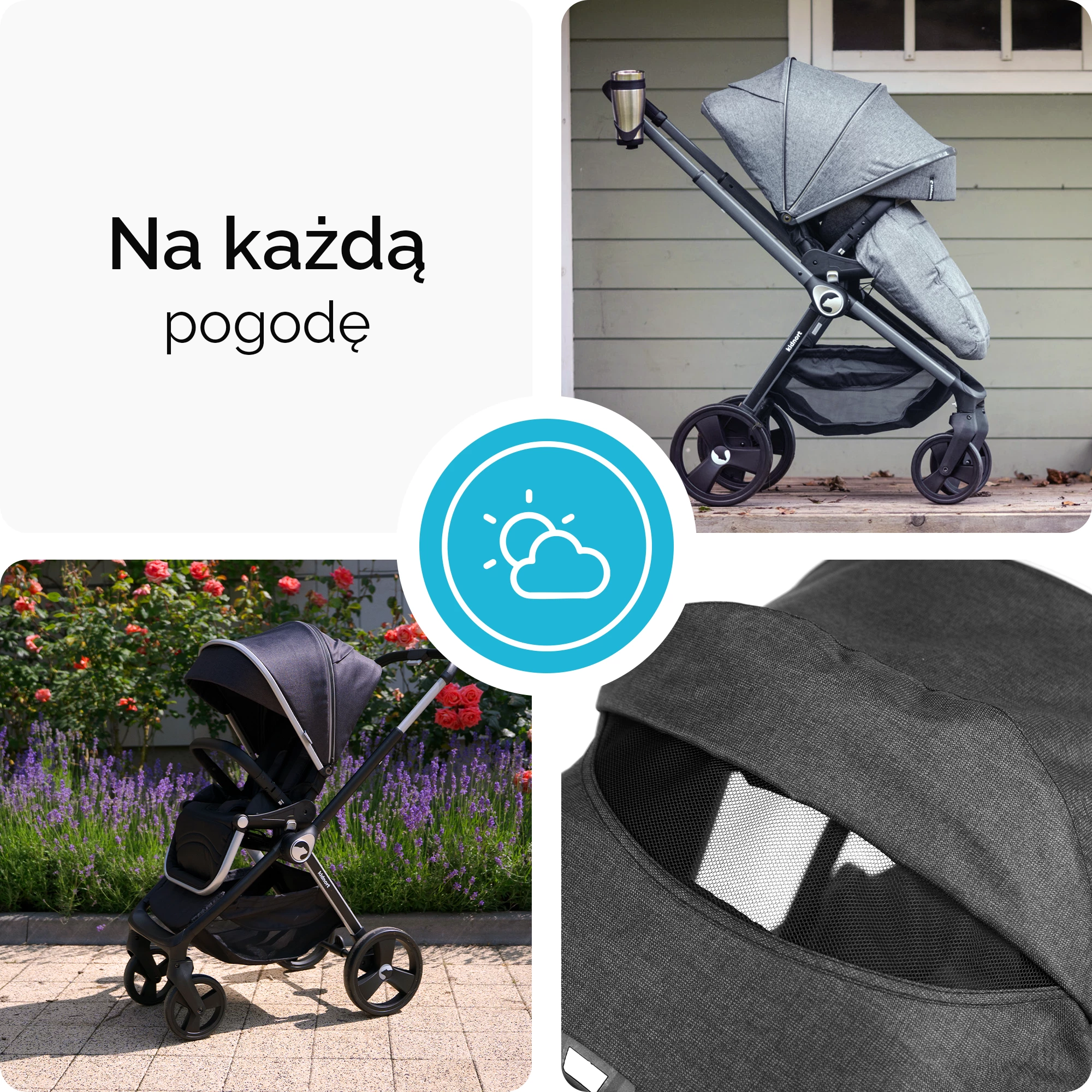 10Wózek spacerowy Isbjörn Czarny