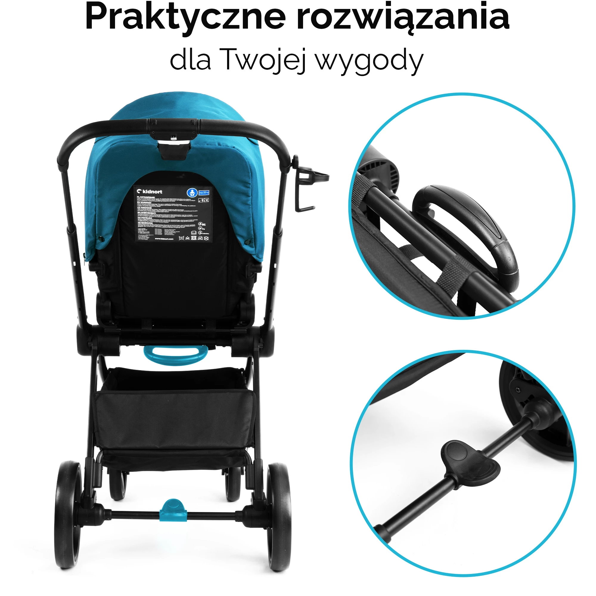 11Wózek spacerowy Isbjörn Niebieski