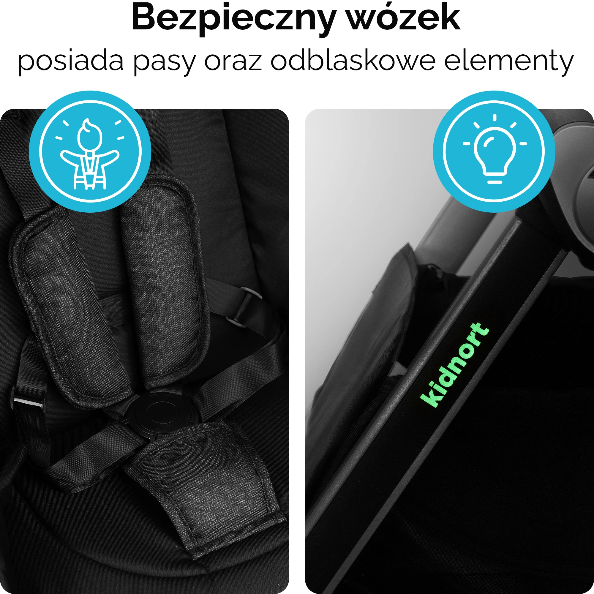 8Wózek spacerowy Isbjörn Czarny