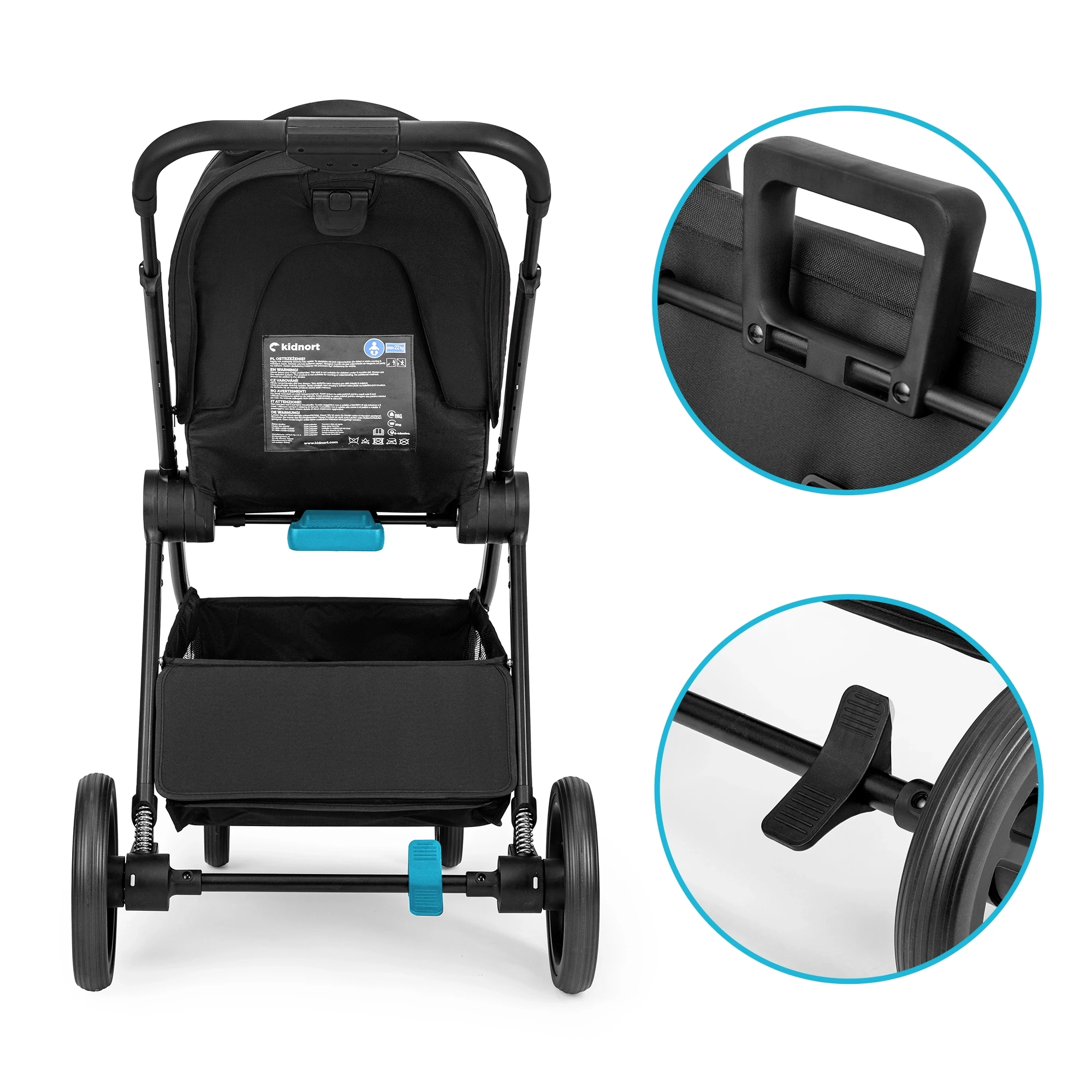 10Wózek spacerowy Älskar Czarny