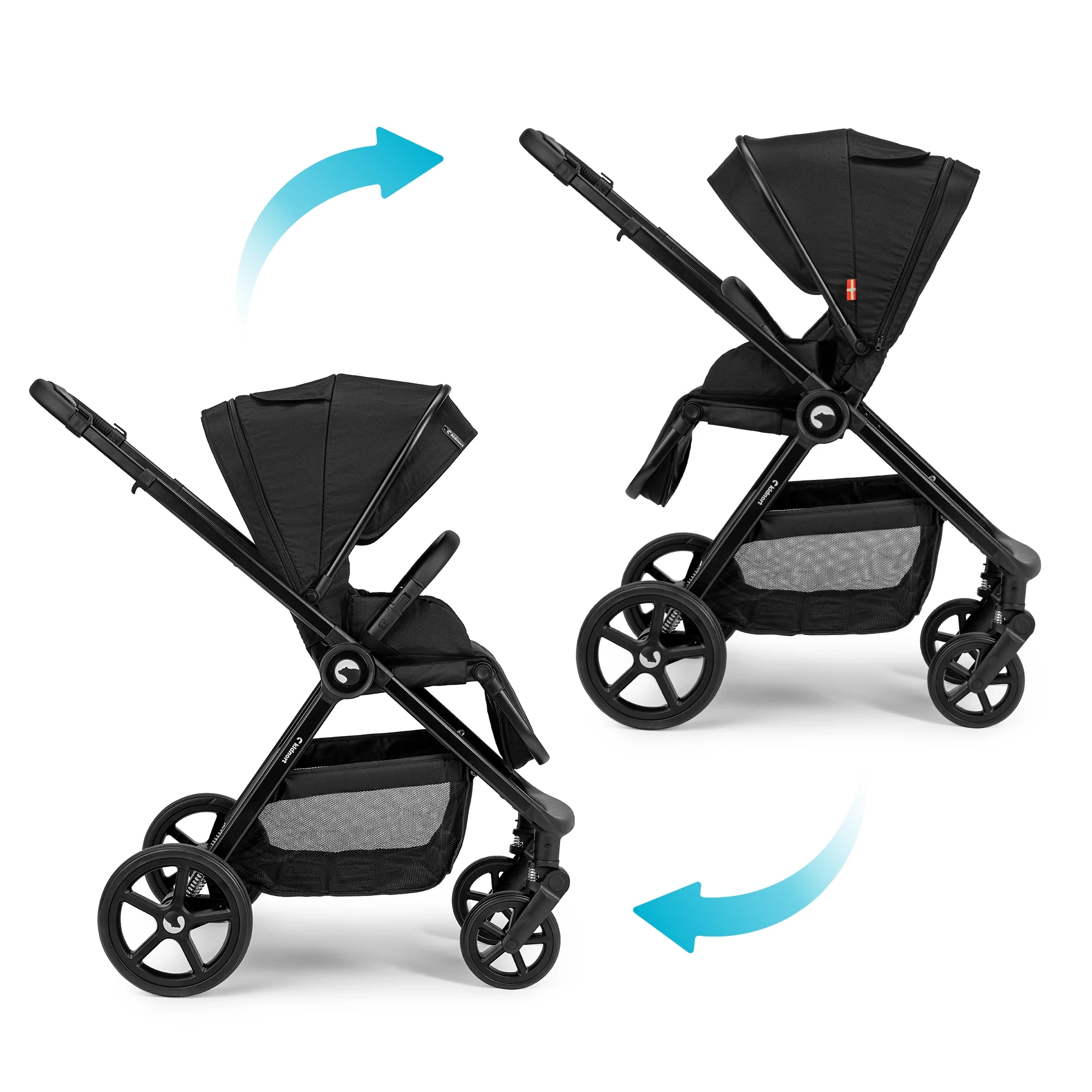 3Wózek spacerowy Älskar Czarny