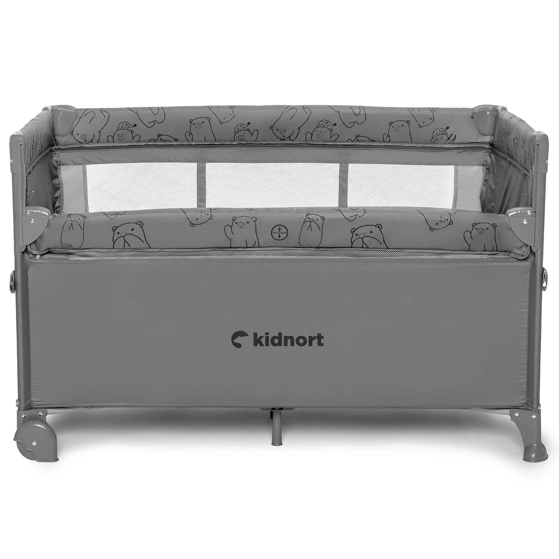 9Łóżeczko turystyczne Näste jasnoszare