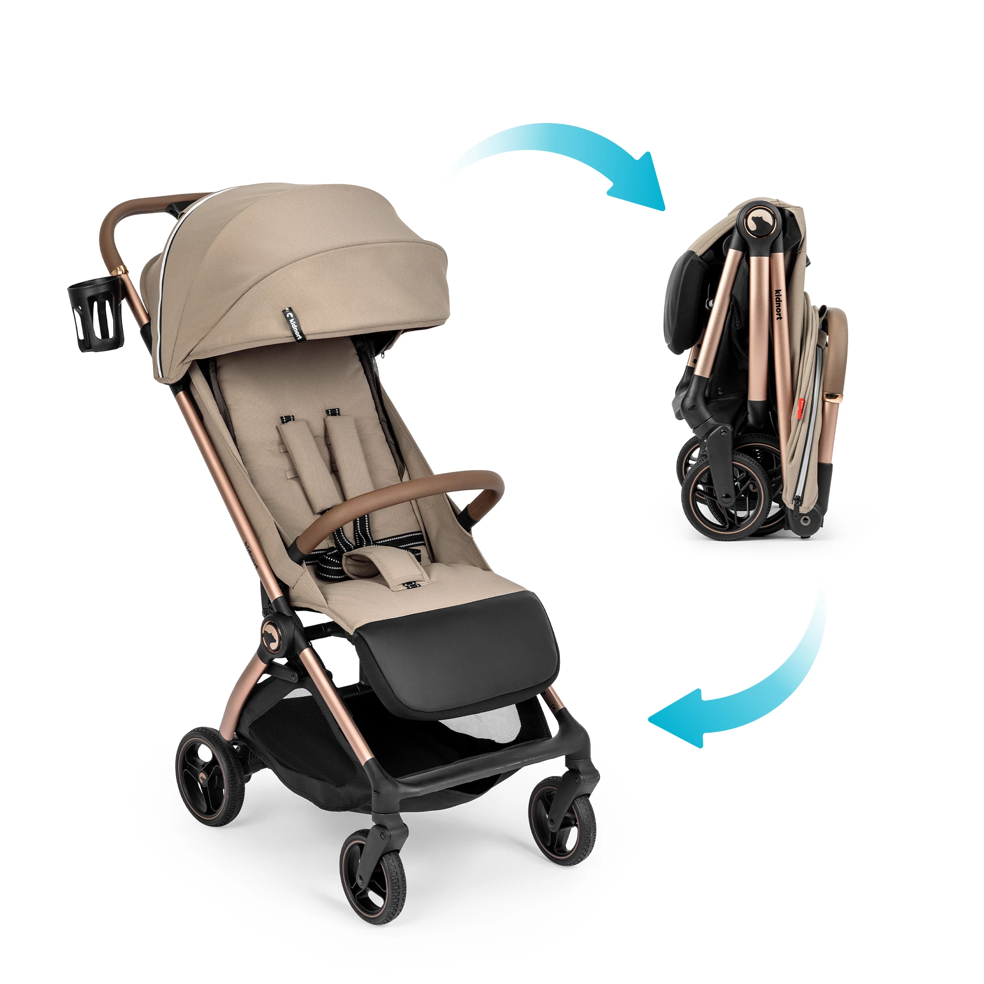 9Wózek spacerowy Sjøoter beżowy