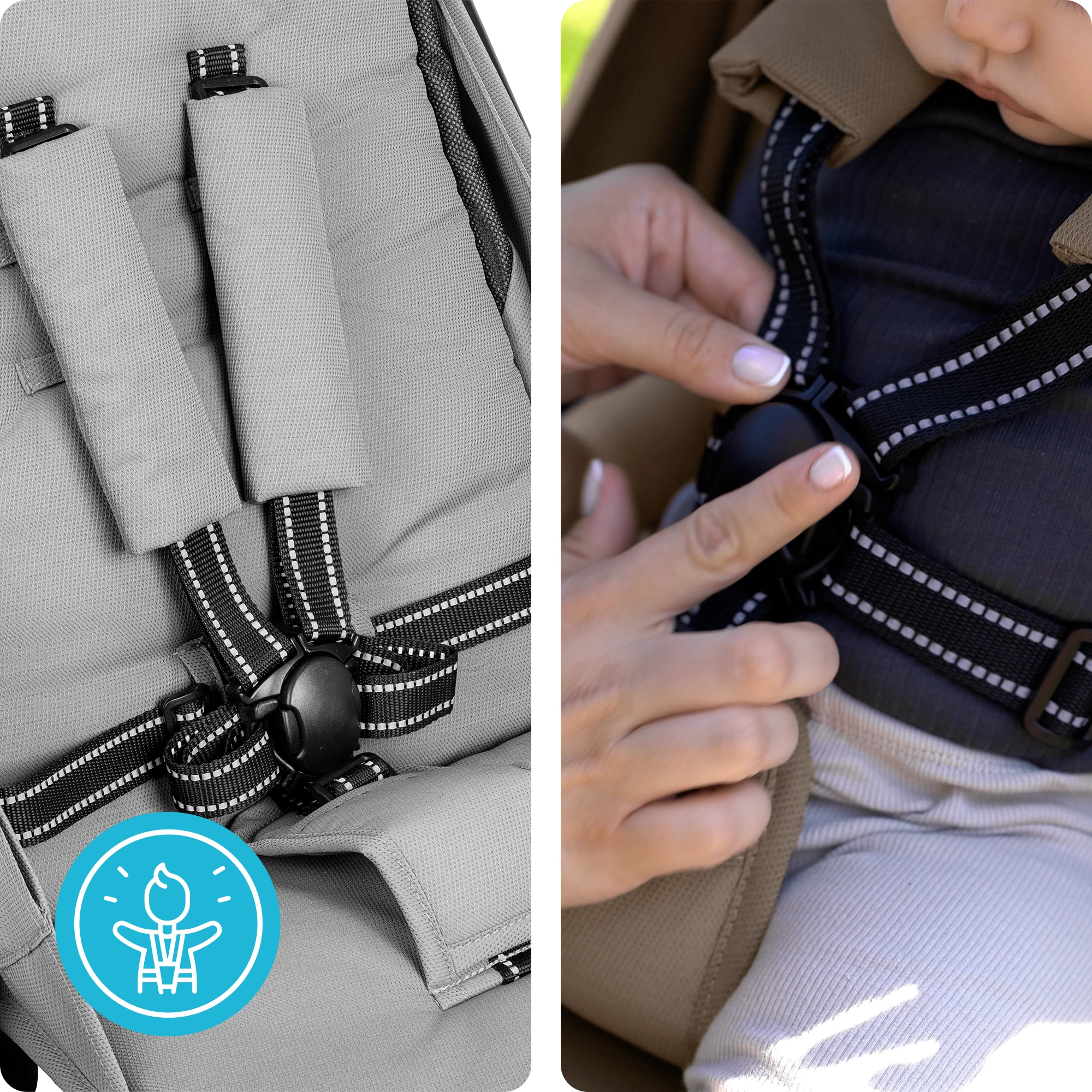 5Wózek spacerowy Sjøoter szary