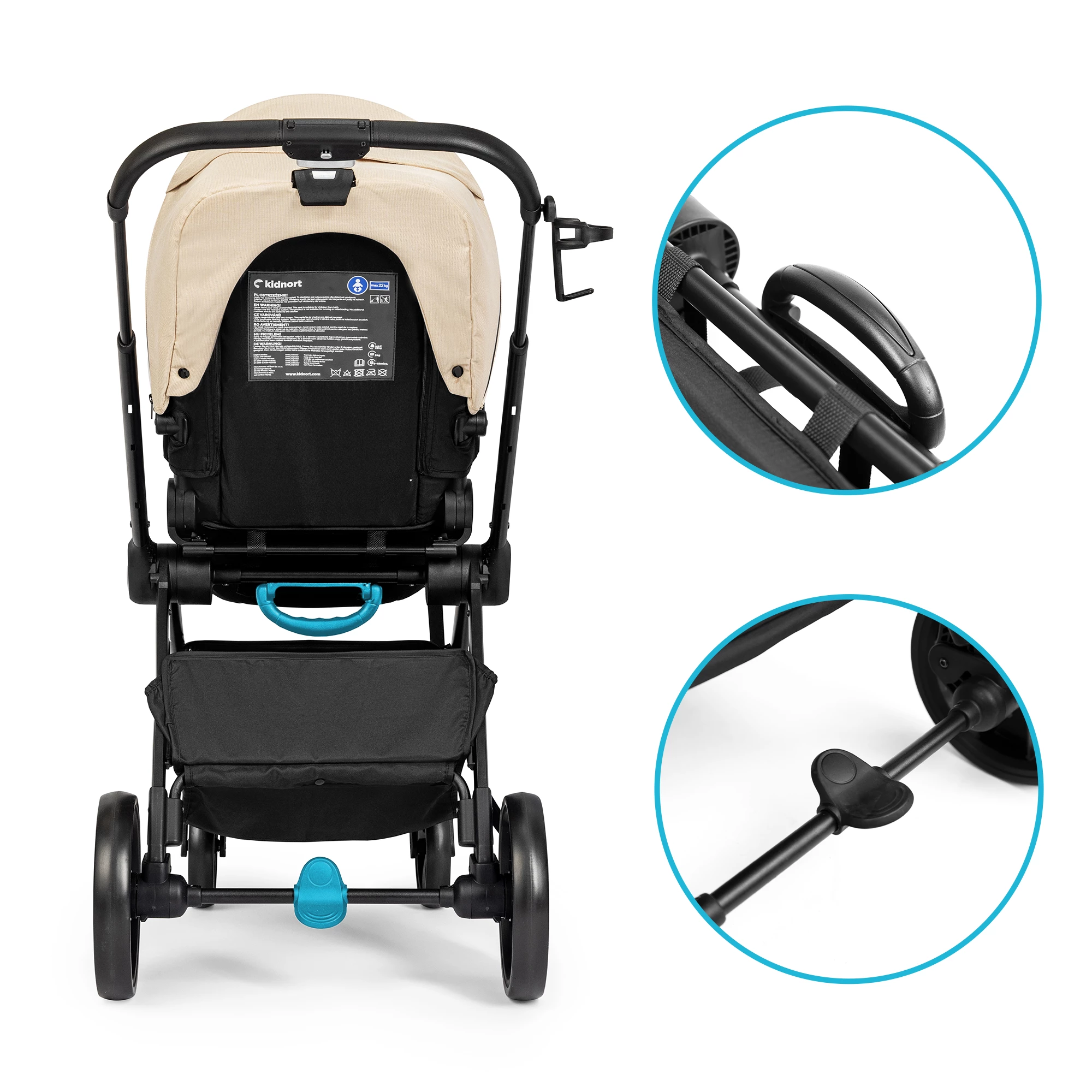 12Wózek wielofunkcyjny 2w1 Isbjörn x Sove Summer Sand