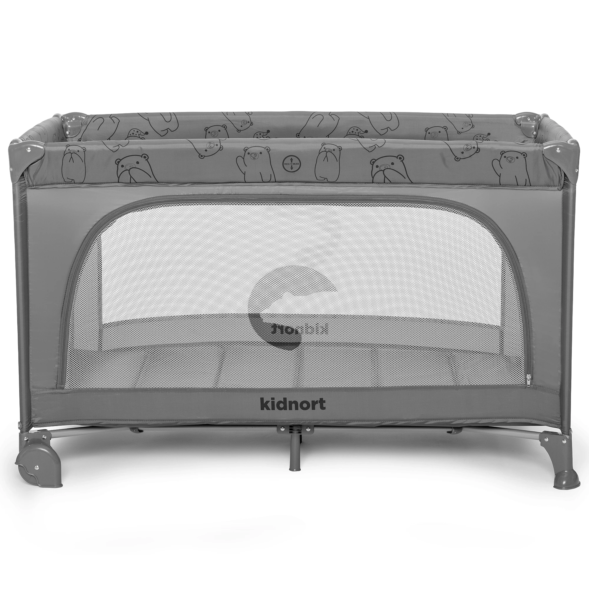 2Łóżeczko turystyczne Grotta jasnoszare