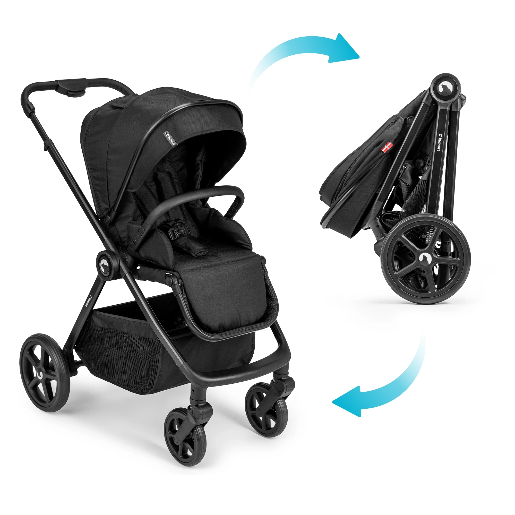 11Wózek spacerowy Älskar Czarny