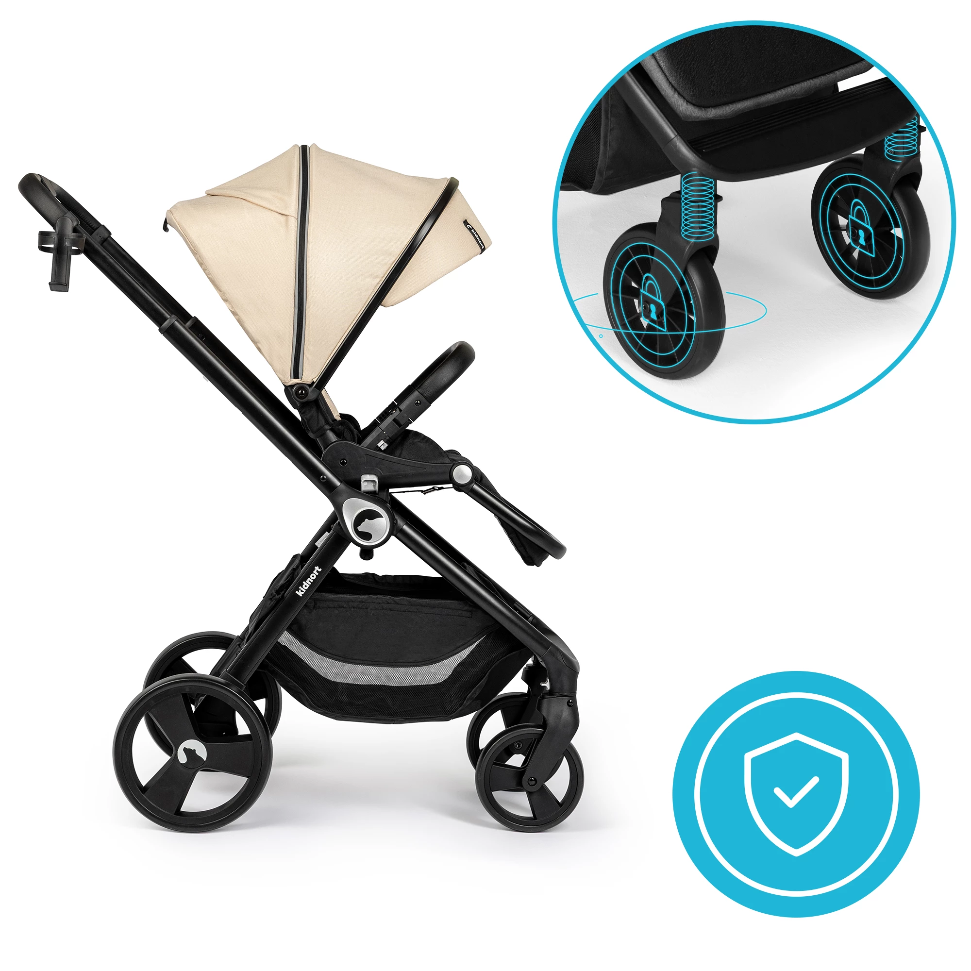 9Wózek wielofunkcyjny 2w1 Isbjörn x Sove Summer Sand