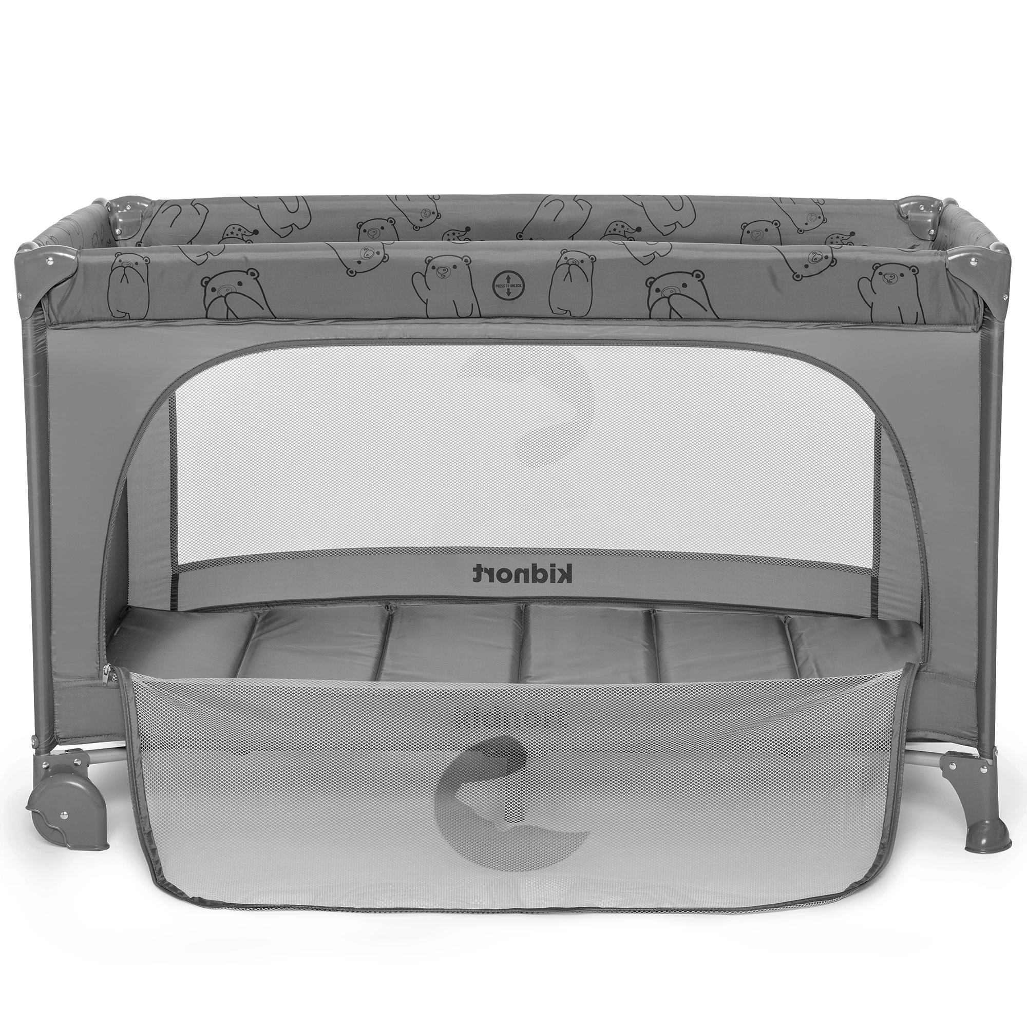 3Łóżeczko turystyczne Grotta jasnoszare