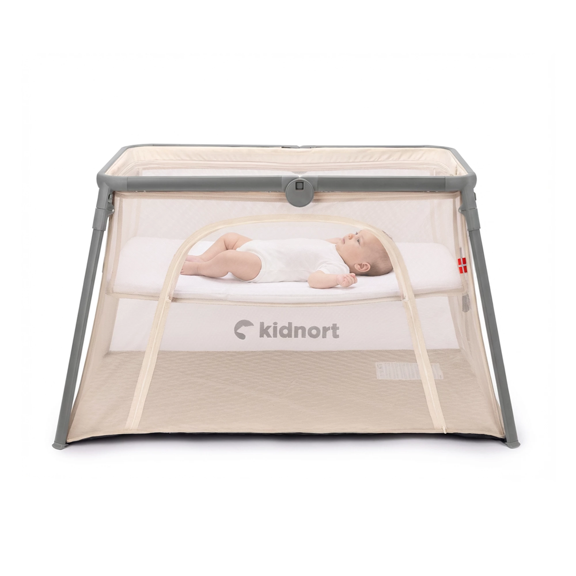2Łóżeczko turystyczne 2w1 Bleke Unique Beżowe