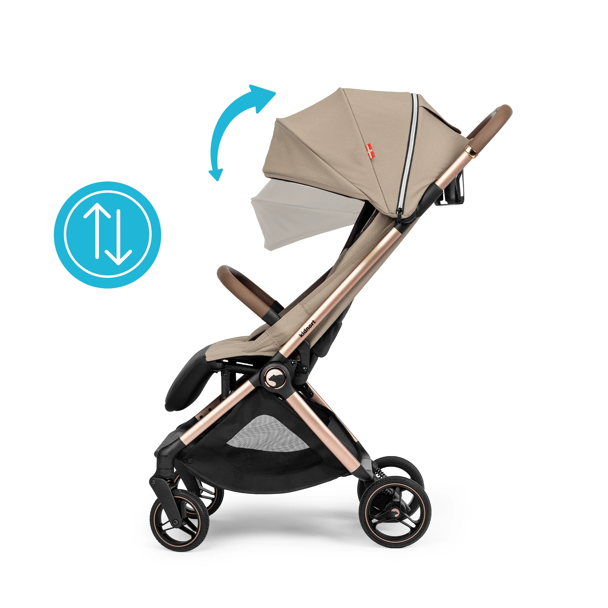 4Wózek spacerowy Sjøoter beżowy