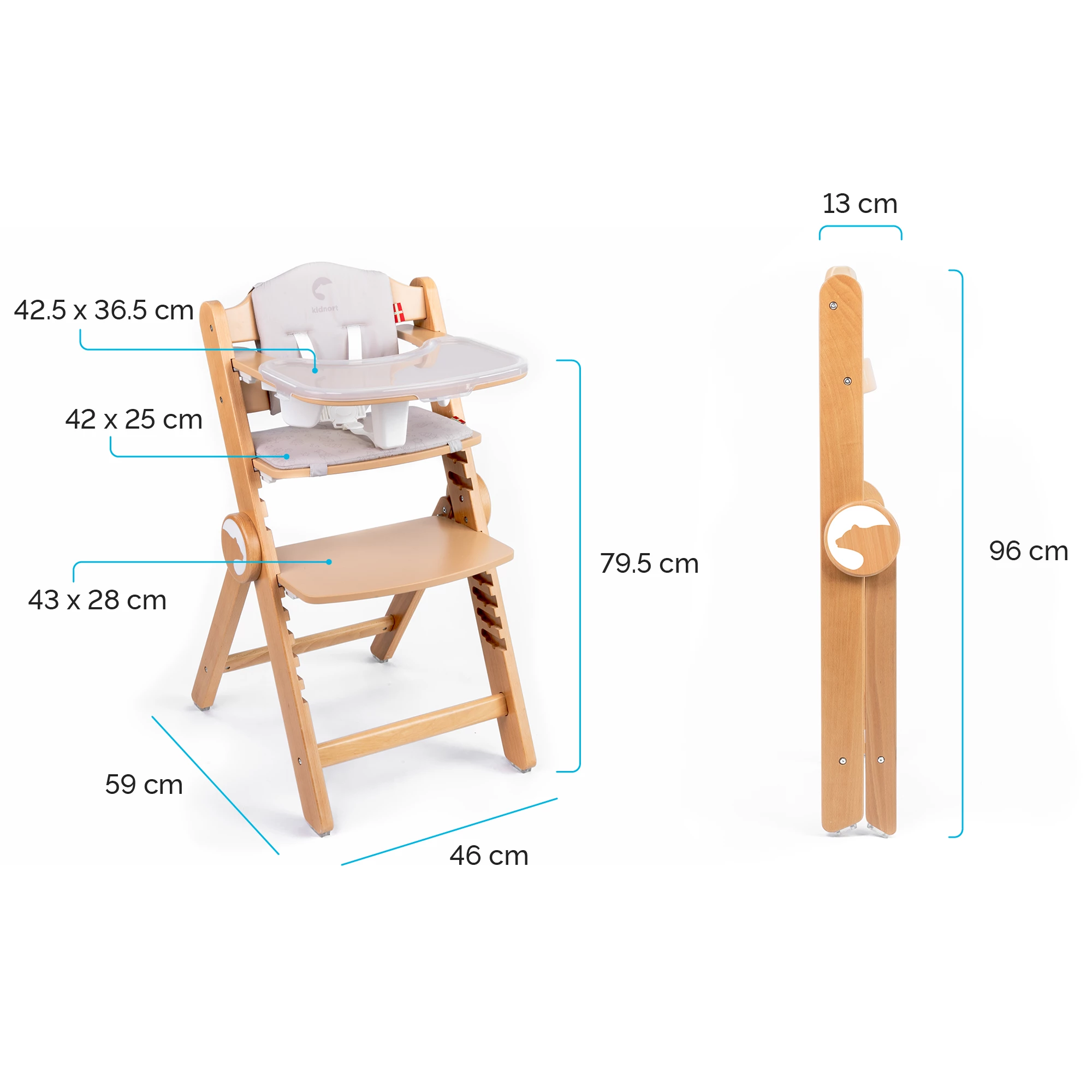 10Krzesełko do karmienia Drömmer Unique Dusty Brown - Brązowy