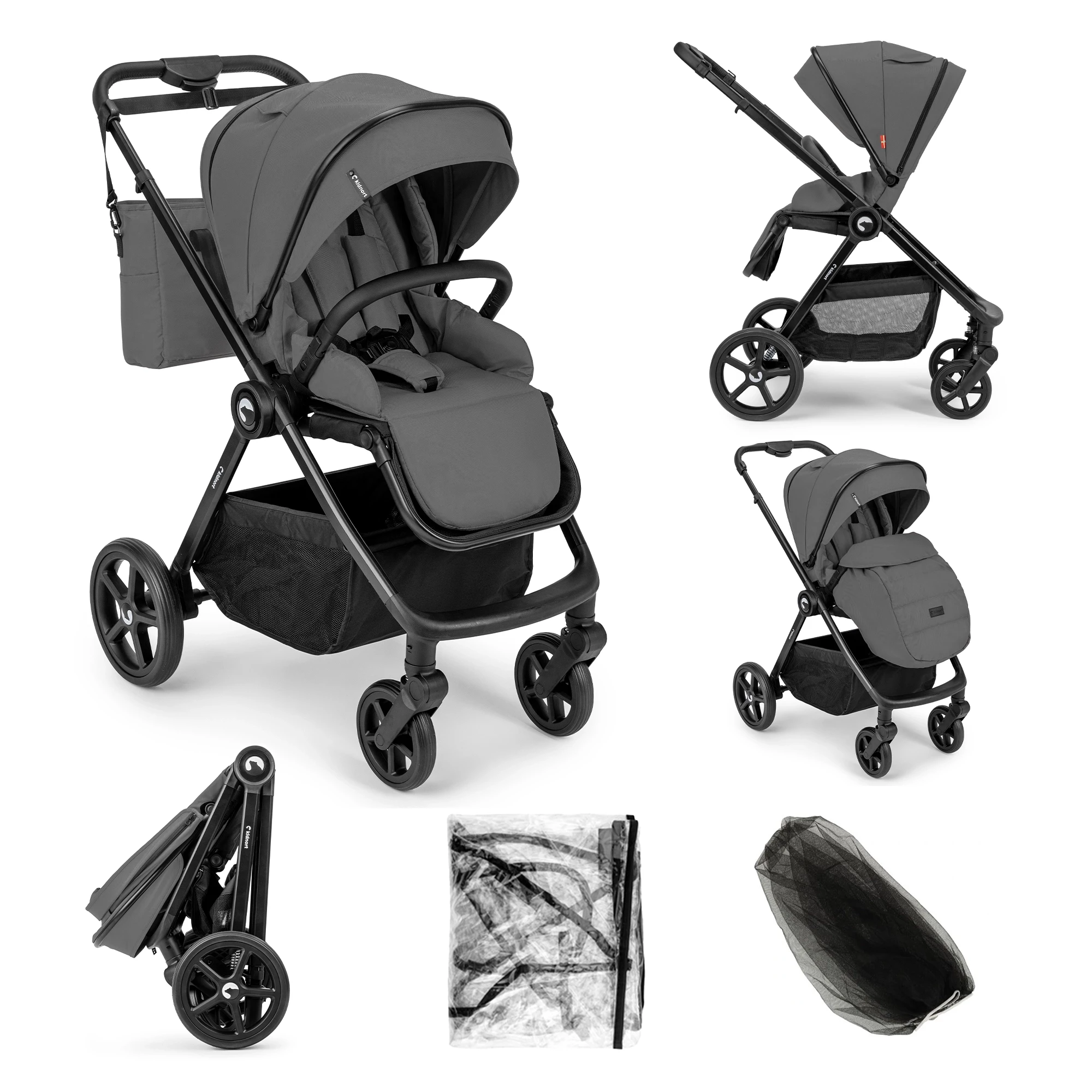 Wózek spacerowy Älskar Szary