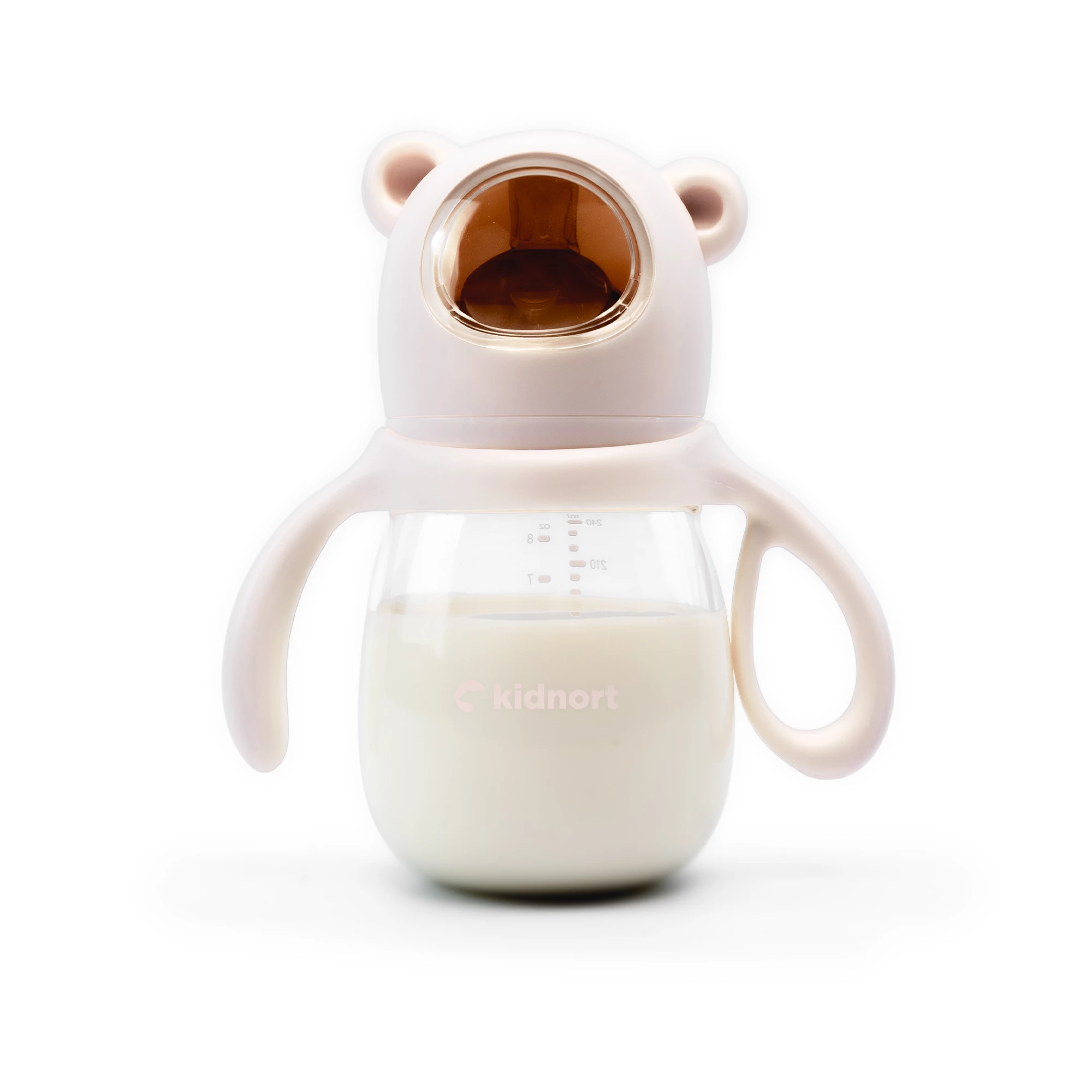 Butelka do karmienia 240ml Jordbaer różowa, od 6M+
