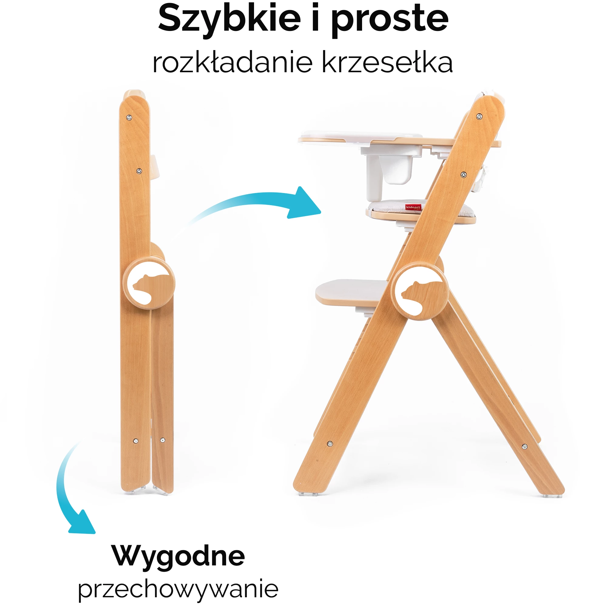 3Krzesełko do karmienia Drömmer Unique Cloud Grey - Szary